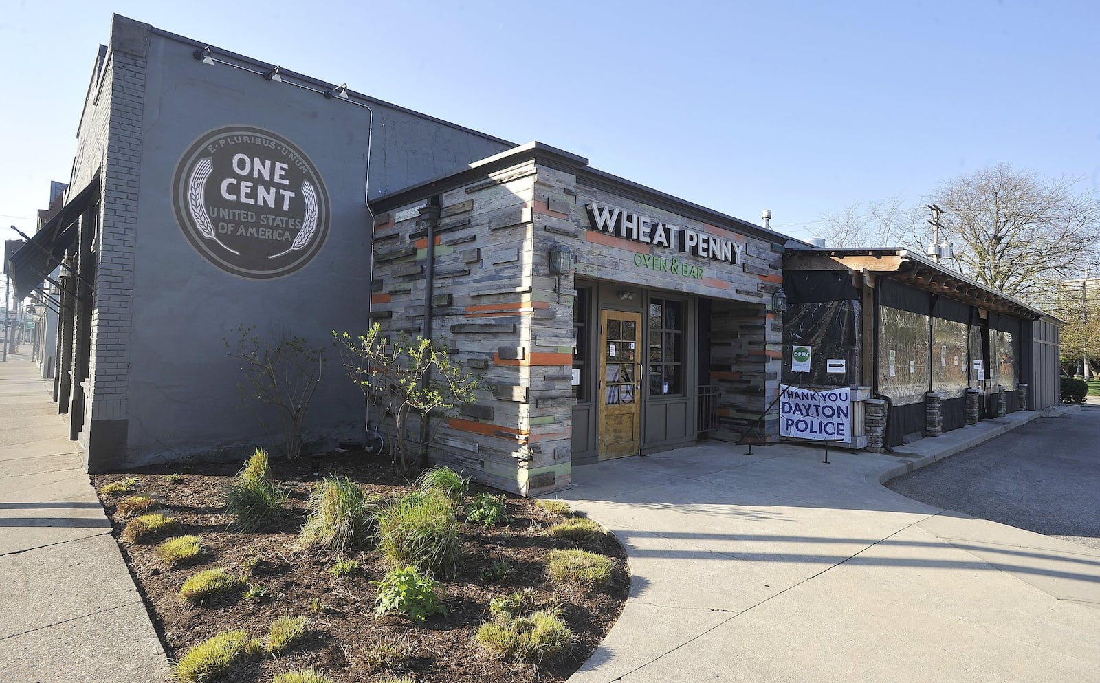 The patio at Wheat Penny Oven & Bar in the Oregon District in downtown Dayton. MARSHALL GORBY/STAFF