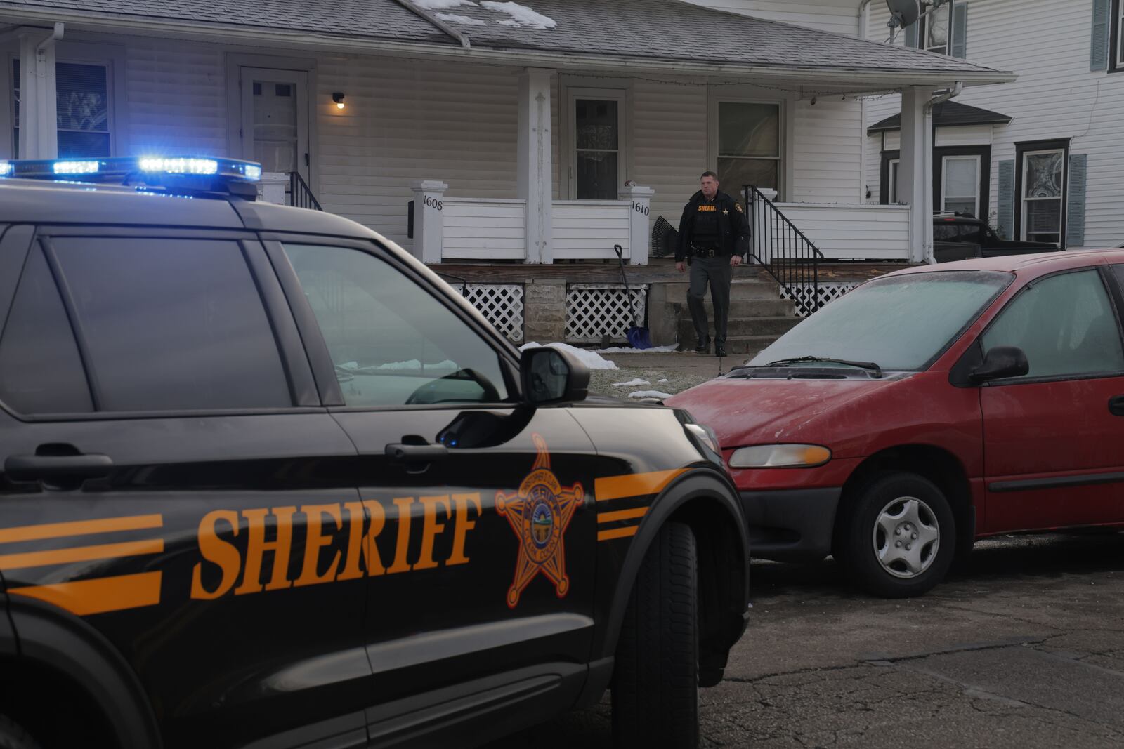 The Clark County Sheriff’s Department had a standoff with an individual on South Fountain Avenue Thursday morning. BILL LACKEY/STAFF