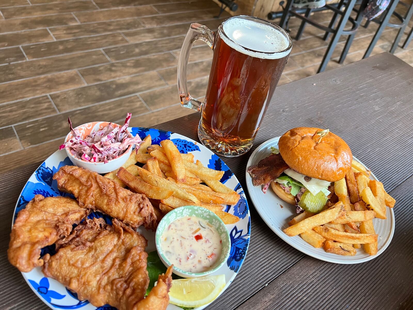 A variety of tasty dishes at The Last Queen in Enon, Ohio.