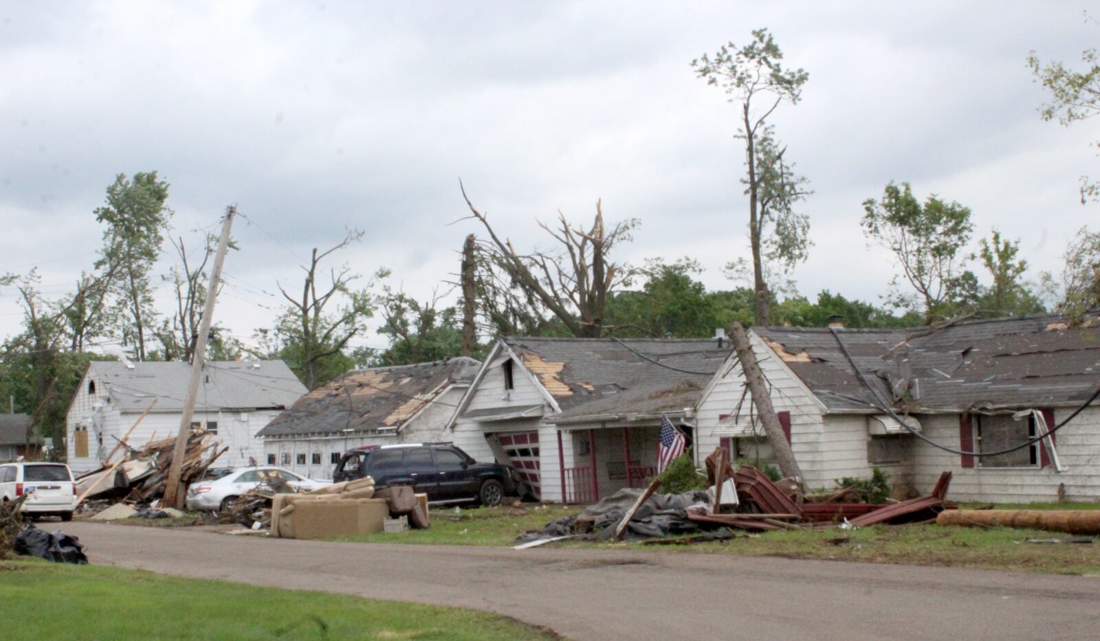 Tyon "Red" Gillis was working at Donatos Pizza in Harrison Twp. when it was hit by a tornado on Memorial Day 2019, May 27. Several businesses around the pizza restaurant were also damaged. Gillis helped his coworkers and workers at the nearby Wendy's.