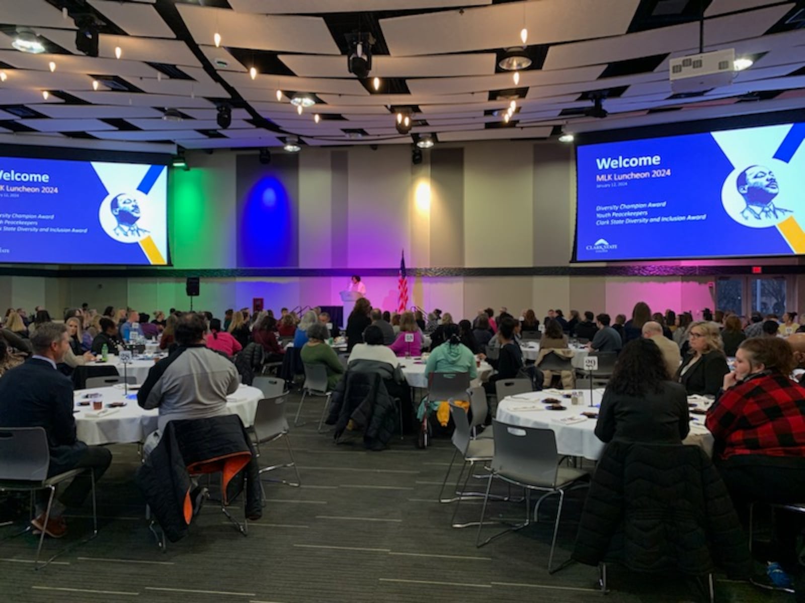 The Springfield community gathered Friday, Jan. 12, to honor and celebrate the life of Dr. Martin Luther King Jr. at Clark State College. Brooke Spurlock/Staff