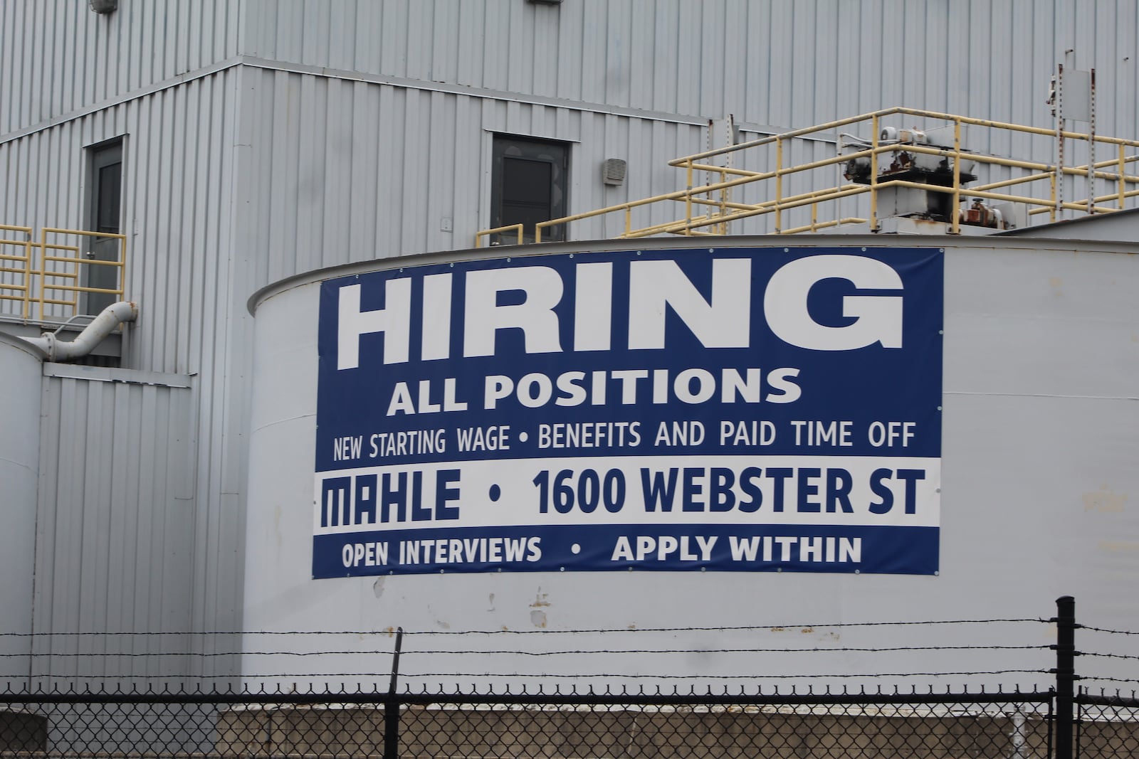 Mahle is hiring at 1600 Webster Street in Dayton's McCook Field neighborhood. CORNELIUS FROLIK / STAFF