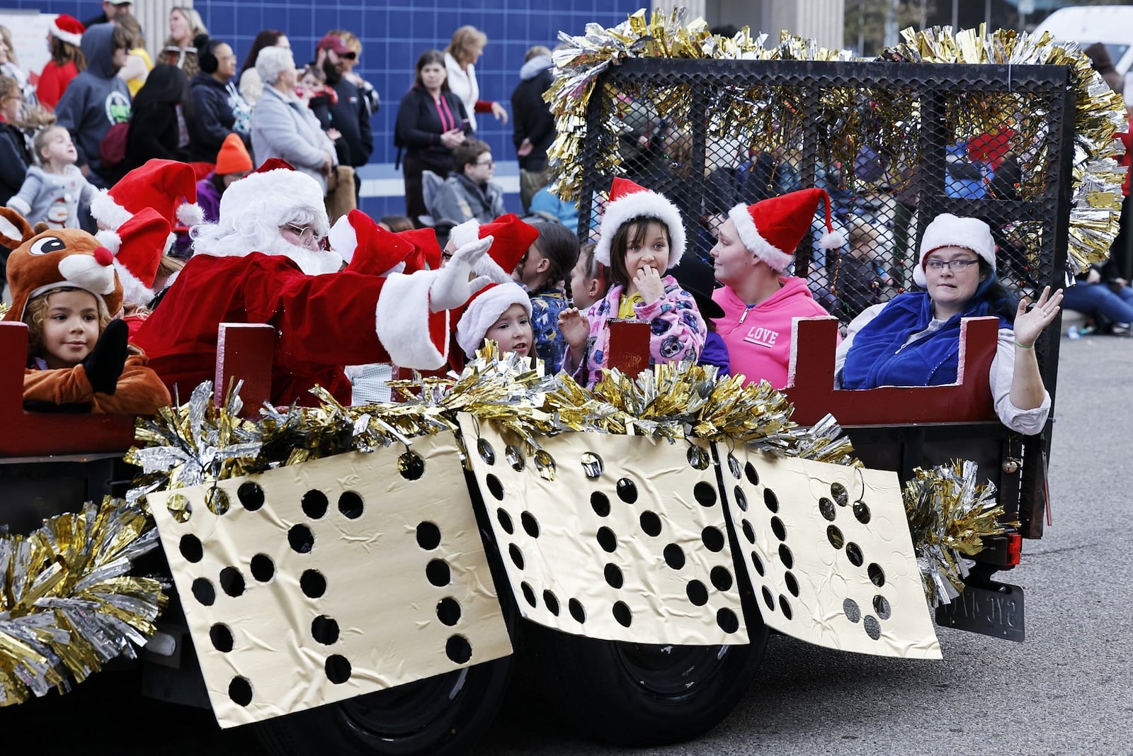 The Middletown Santa Parade was held Saturday, Nov. 26, 2022 in downtown Middletown. Middletown native Kyle Schwarber served as grand marshal. NICK GRAHAM/STAFF