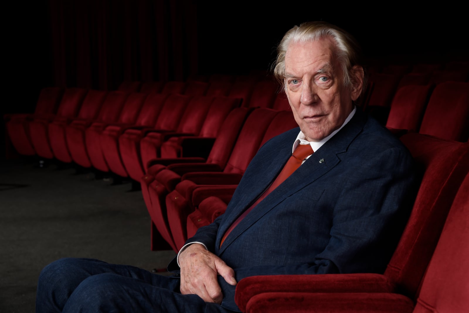 FILE - Actor Donald Sutherland appears at the Academy of Motion Picture Arts and Sciences in Beverly Hills, Calif., on Oct. 13, 2017. (Photo by Chris Pizzello/Invision/AP, File)