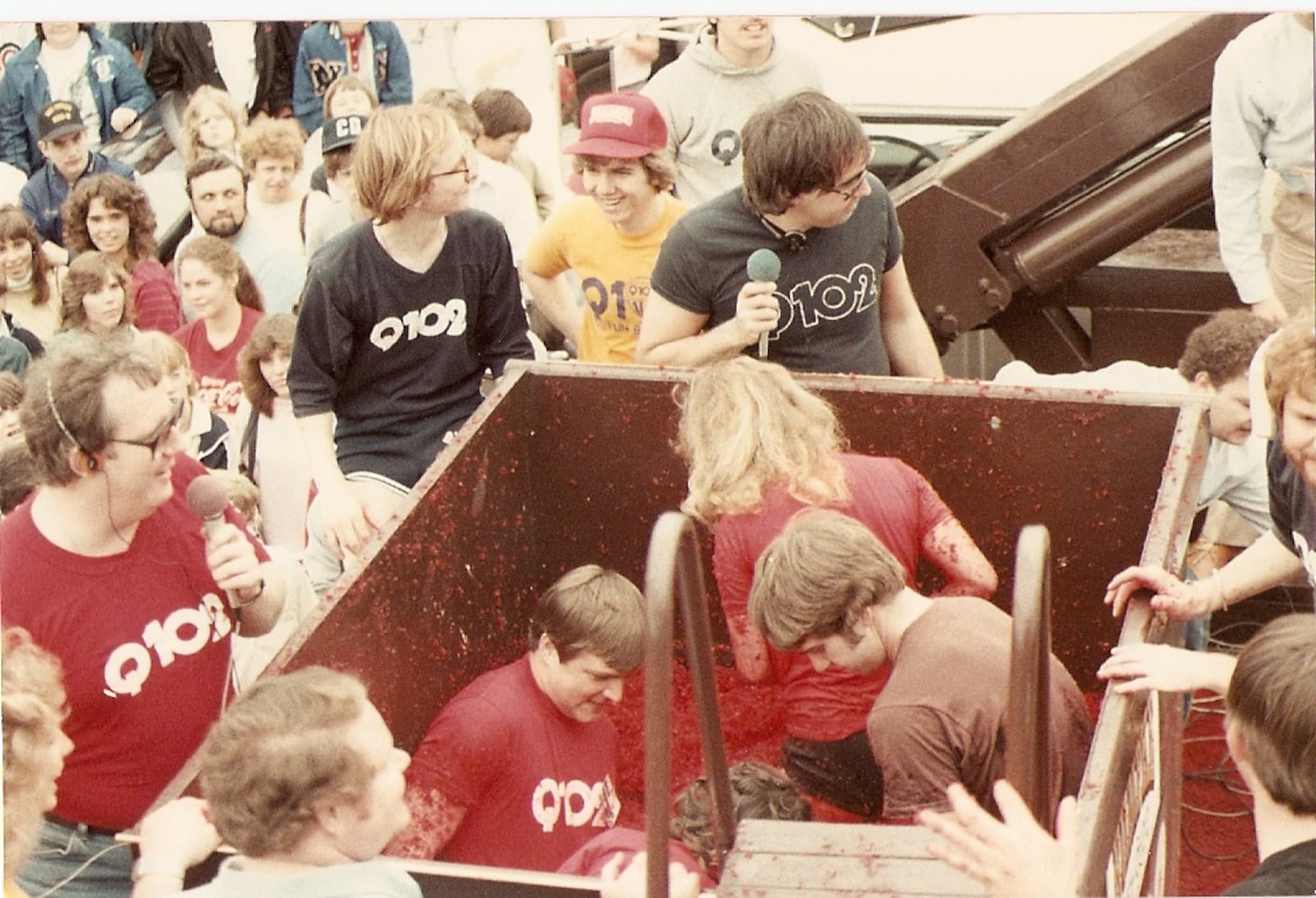 Pat Barry was able to pull off the logistics of the Jell-O Jump for Q102 in 1974. Contributed photo