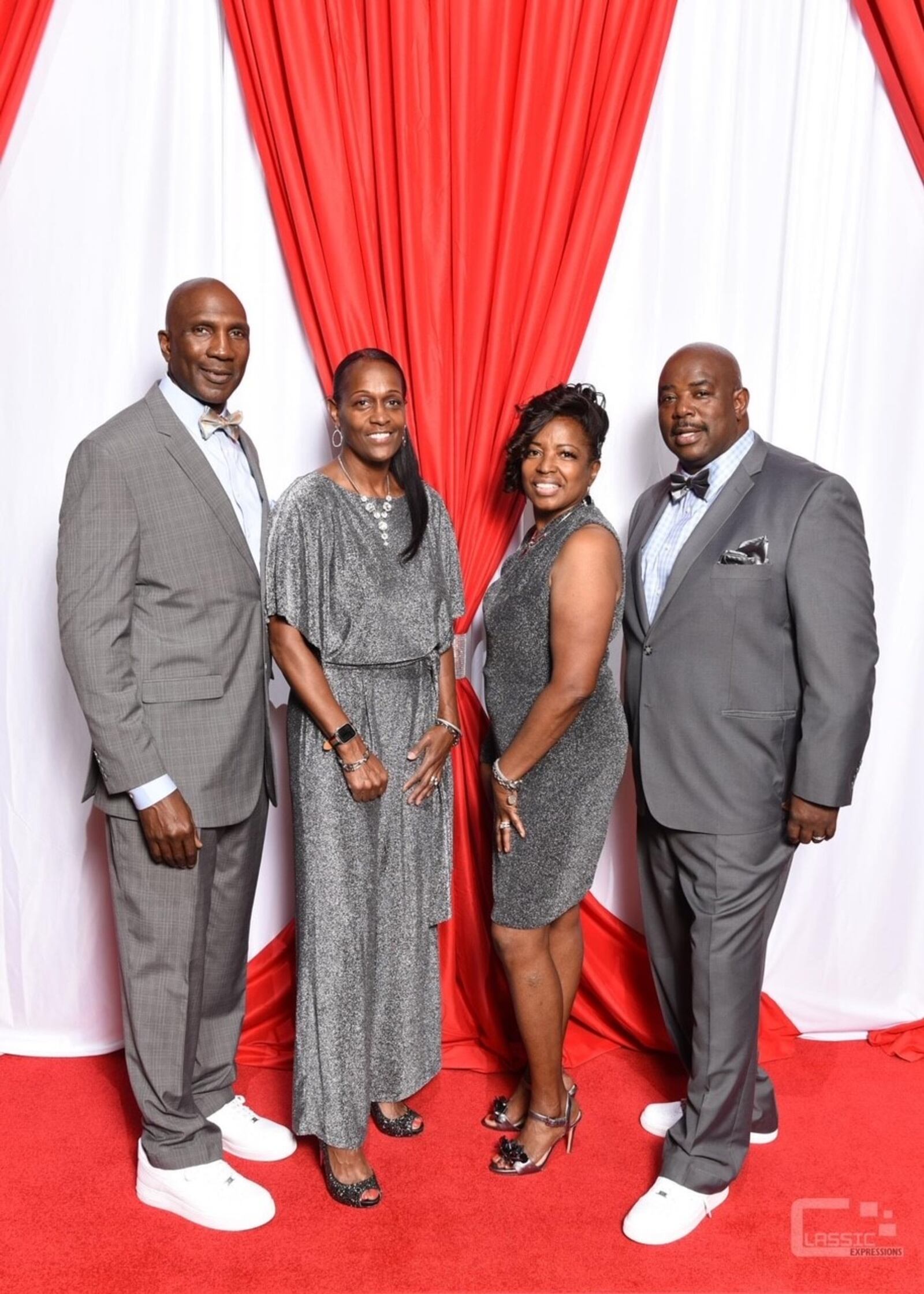 Friends (L-R) Jamel Smith, Nettie Carter-Smith, Sunna Bass and Vernon Bass founded Kore 4 Soul Kitchen soul food and the nonprofit Bass Smith Connection, which has raised money for area college students./Contributed