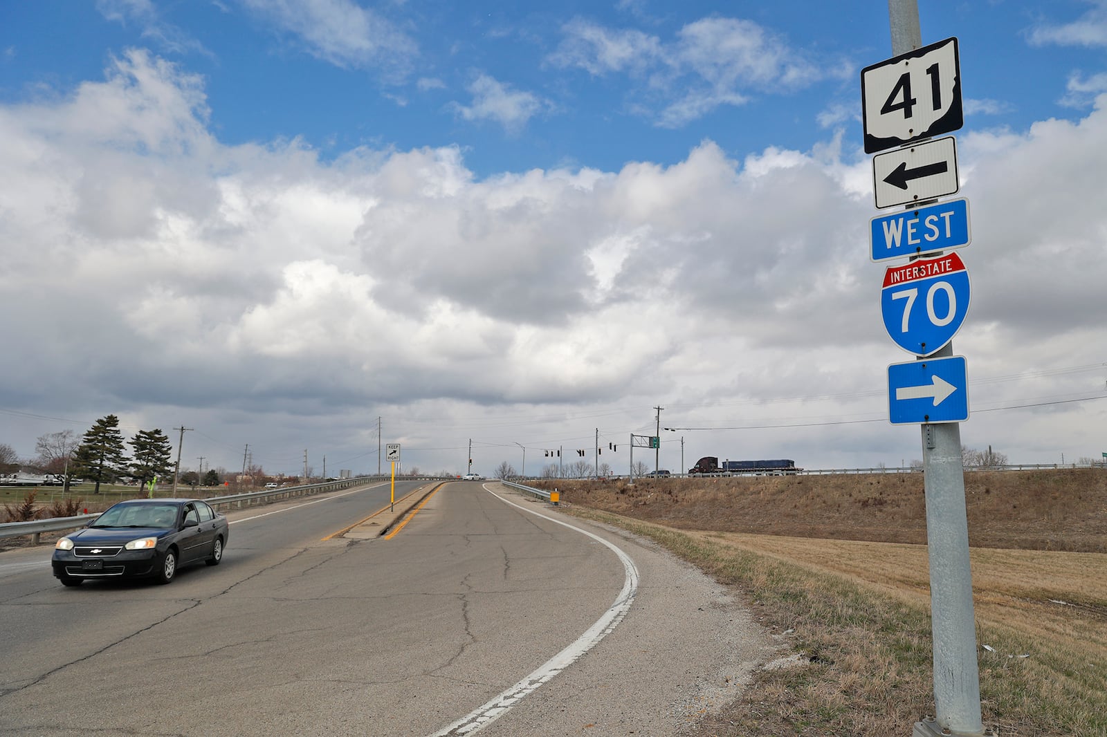 One of the projects ODOT is planning for Clark County this year is improving the Ohio Route 41 and Interstate 70 interchange. BILL LACKEY/STAFF