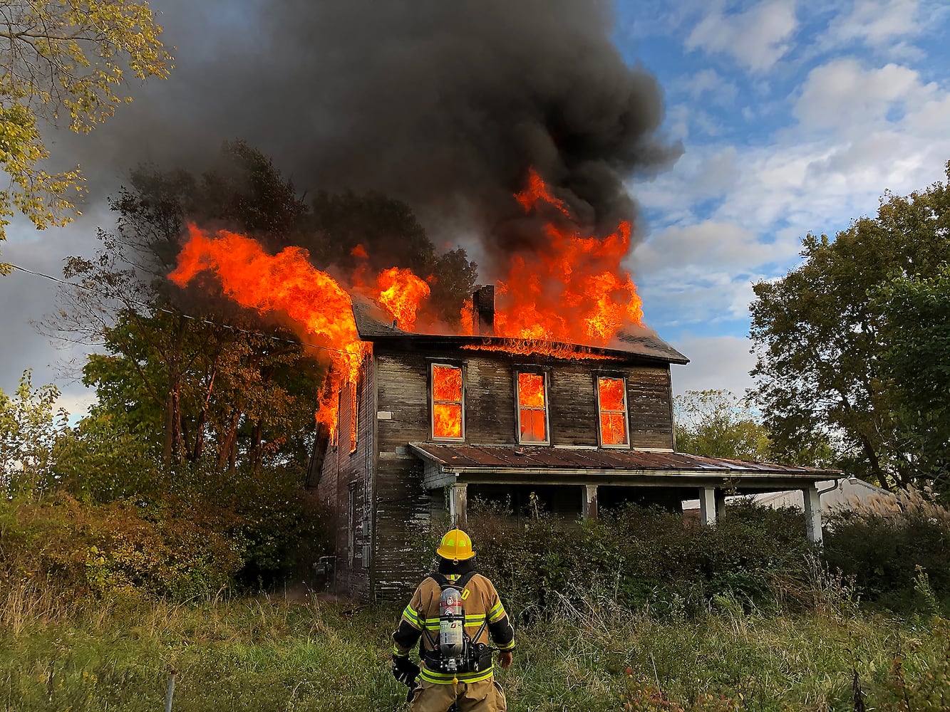 PHOTOS: Mechanicsburg Road Fire