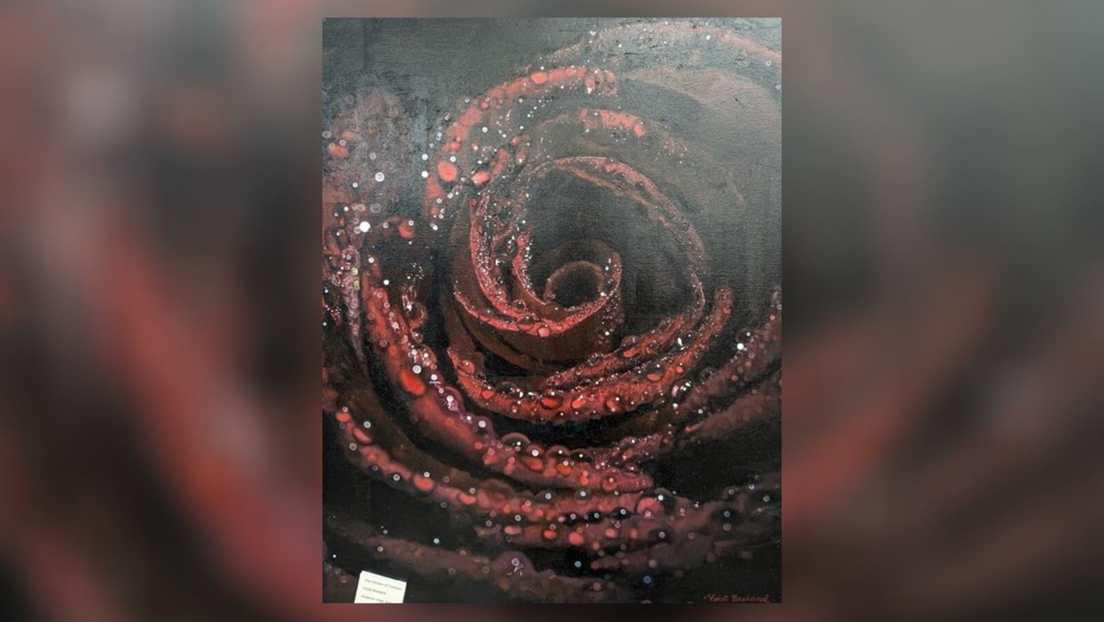 Greenon Local School District eighth grader Violet Breland placed first in the Congressional Art Show for her oil painting, “The Glisten of Crimson." Contributed