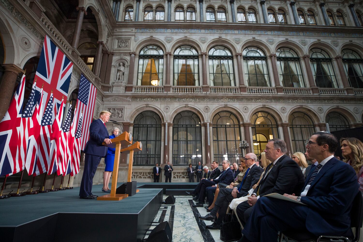 Photos: Trump arrives in United Kingdom for 3-day state visit