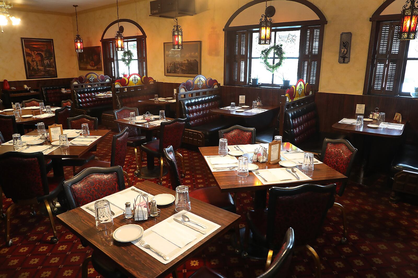 The Linardos Villa dining room. BILL LACKEY/STAFF