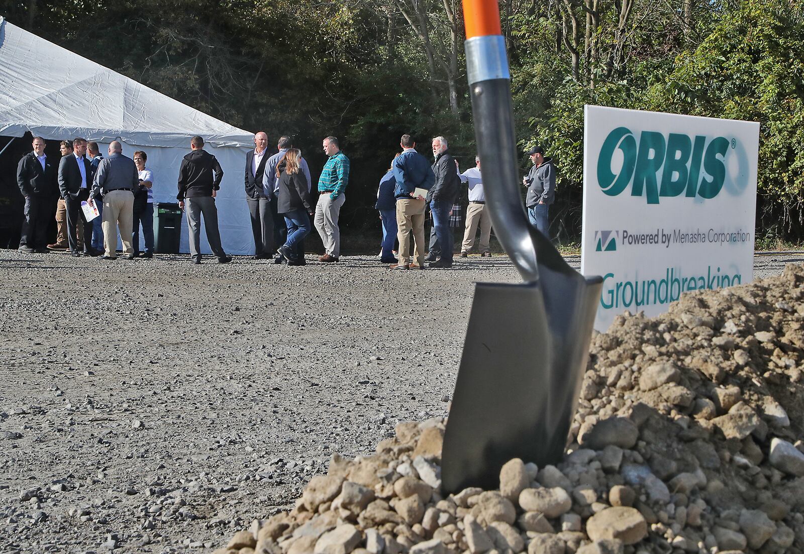 The ORBIS Corporation in Urbana held a groundbreaking ceremony Tuesday, Oct. 4, 2022 for a new $42 million expansion. ORBIS, a North American leader in reusable packaging, will be hiring more than 40 people for the new expansion. BILL LACKEY/STAFF