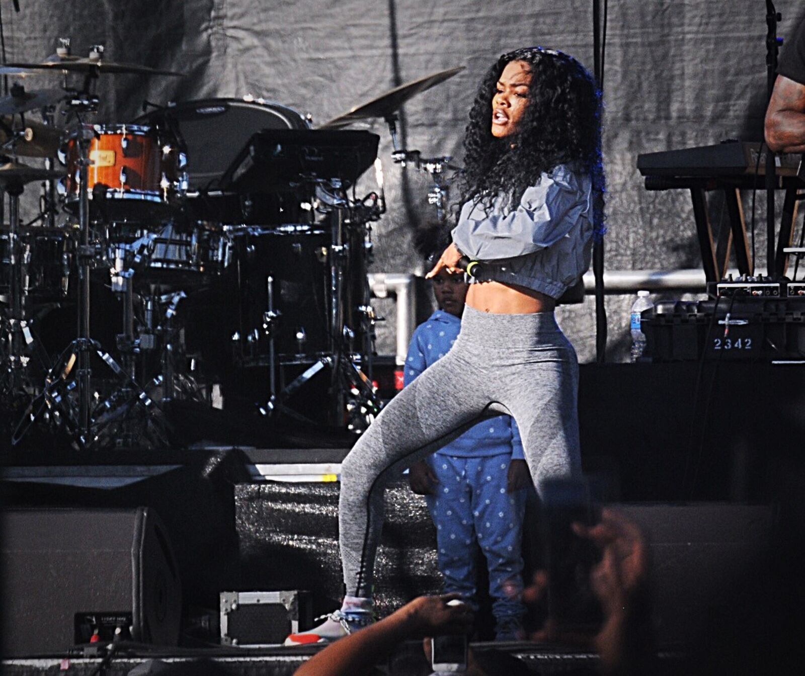 Teyana Taylor performs during Gem City Shine on Aug. 25, 2019, in the Oregon District. MARSHALL GORBY/STAFF