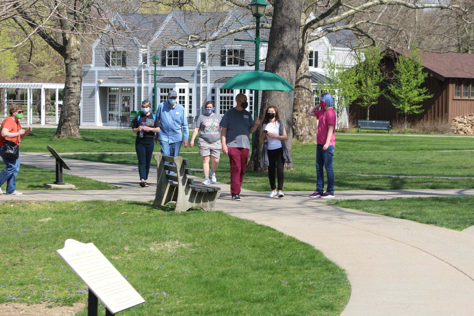 Visitors tour Carillon Historical Park this week. CORNELIUS FROLIK / STAFF