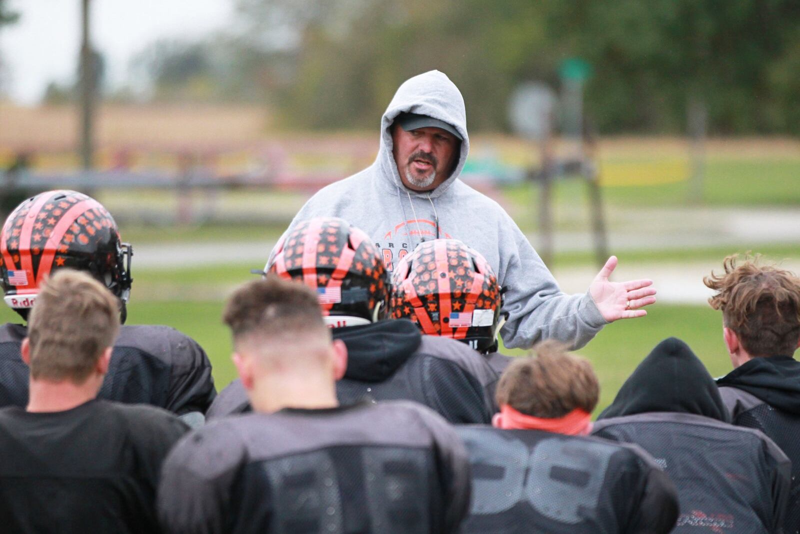 Arcanum head football coach Jason Schondelmyer is the combined Divisions VI-VII coach of the year. MARC PENDLETON / STAFF