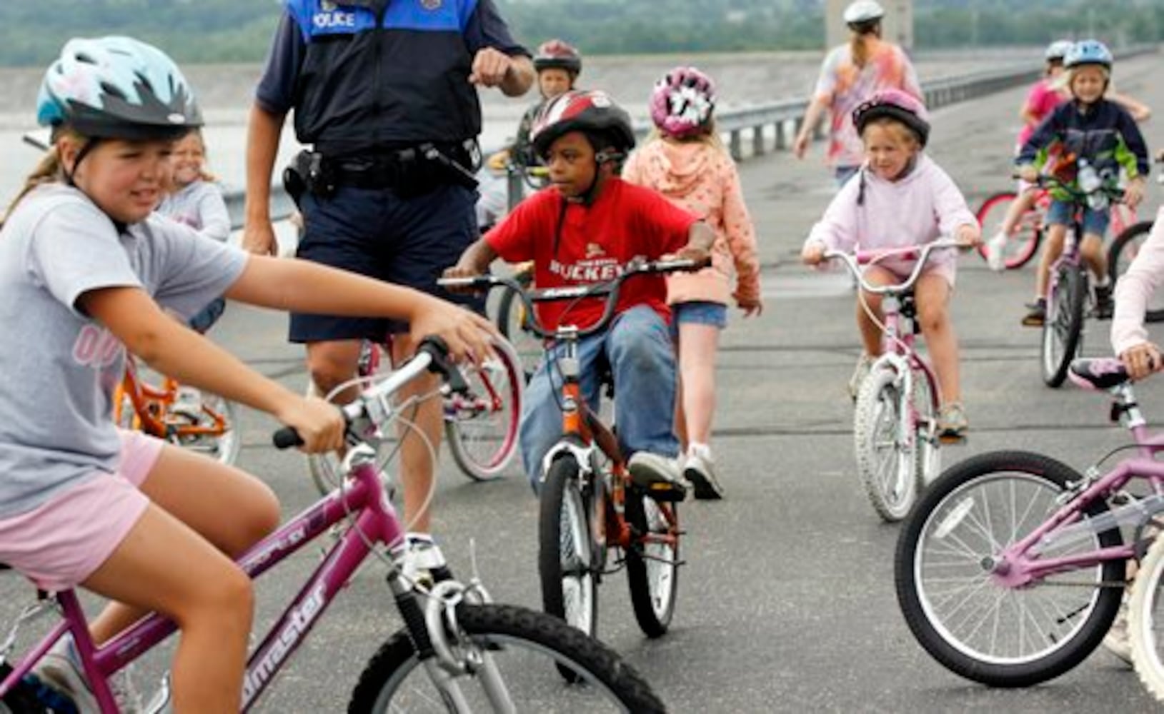 Kids learn about bike safety