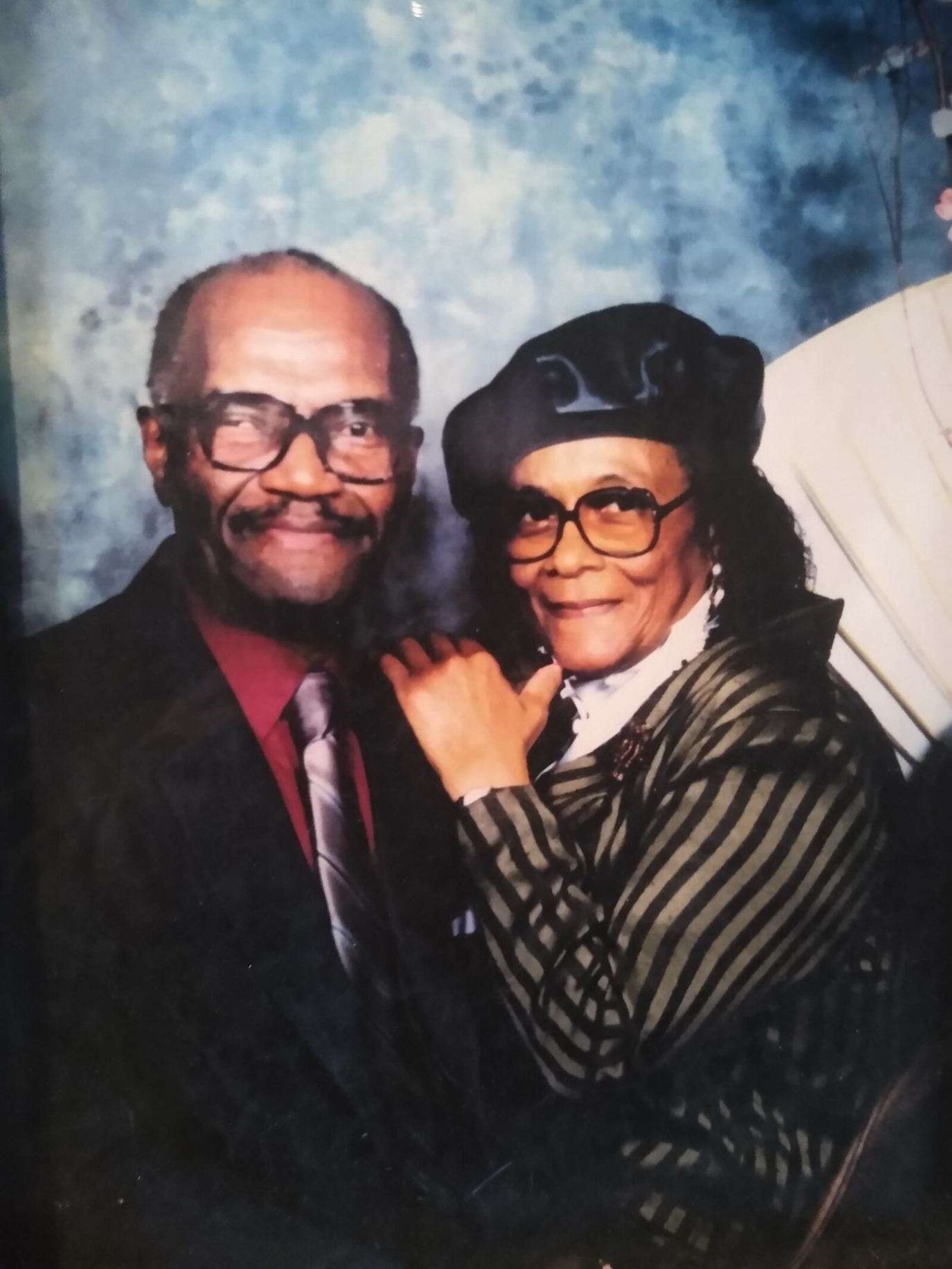 Youlish Rhodes Sr., with his wife Dazzie Rean Rhodes. Submitted