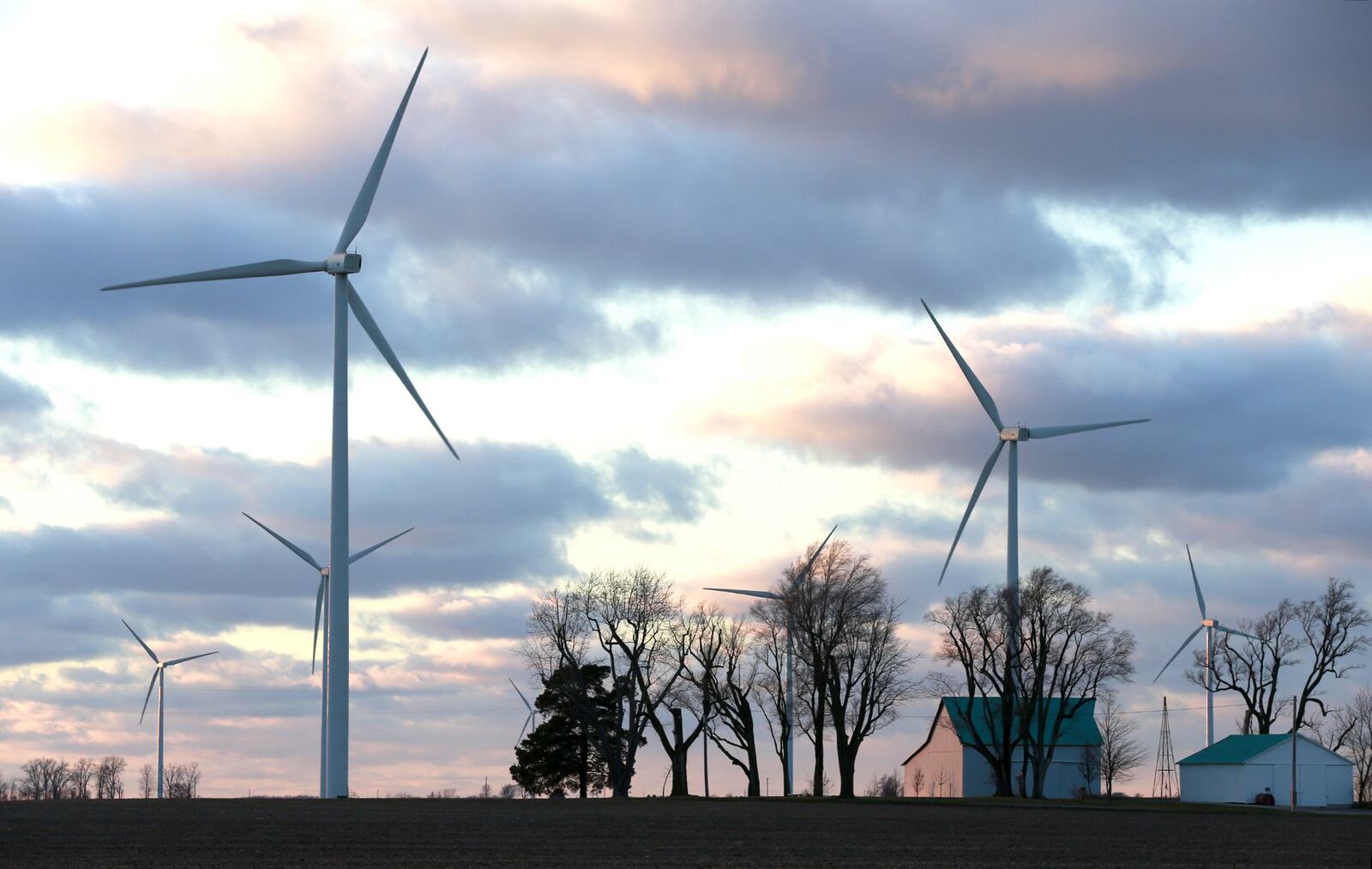 The wind turbines in Van Wert County, Ohio Wednesday, Jan. 4, 2017. Bill Lackey/Staff