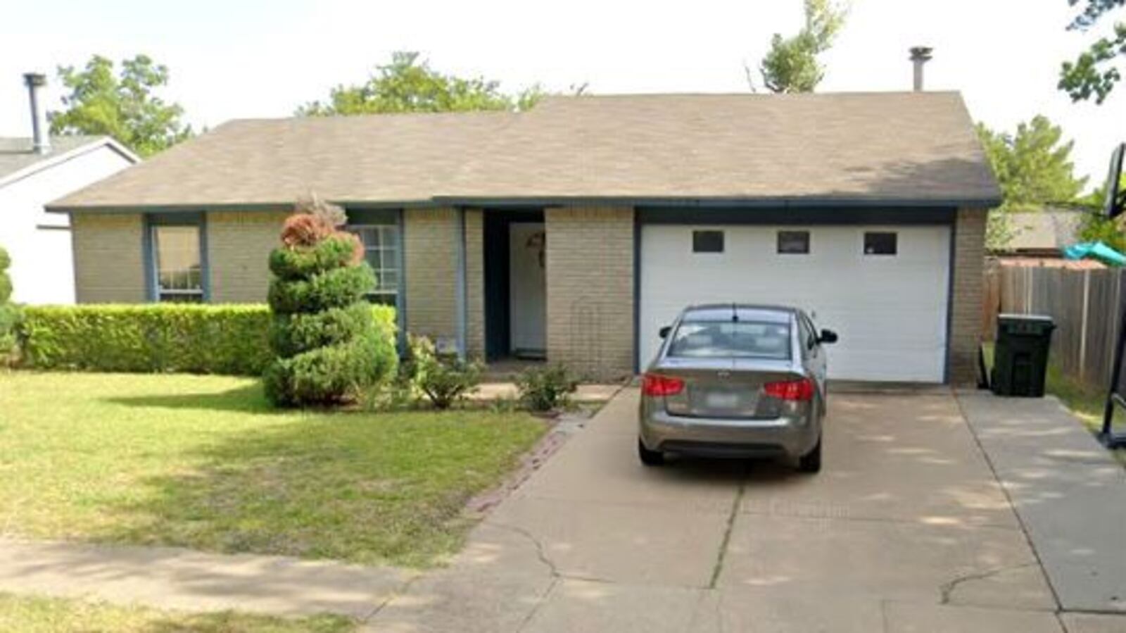 Pictured in a July 2018 Street View image is the home in the Colony, Texas, where authorities allege Eduardo Arevalo, 19, strangled his pregnant sister, 23-year-old Viridiana Arevalo, the morning of Dec. 16, 2019. Arevalo is charged with capital murder.