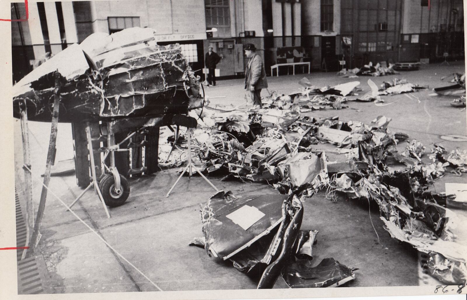 Historical photo of TWA Flight 553 crash in Champaign County. Archived Photos