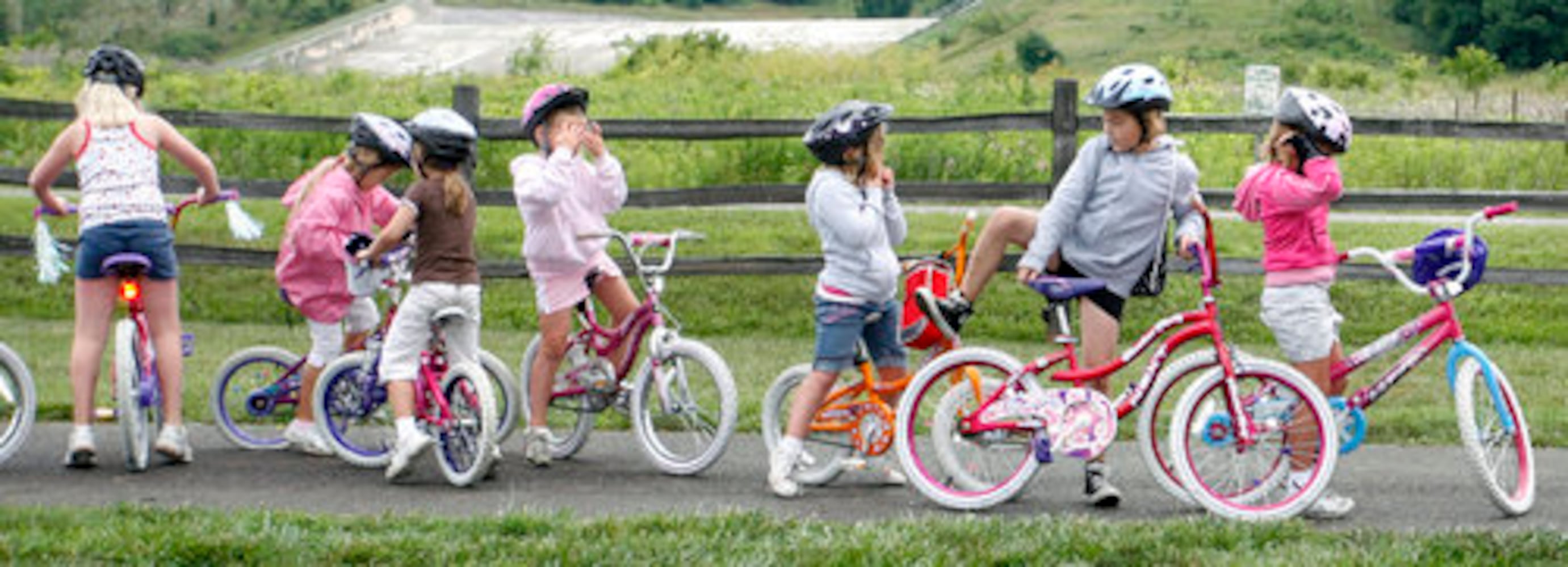 Kids learn about bike safety