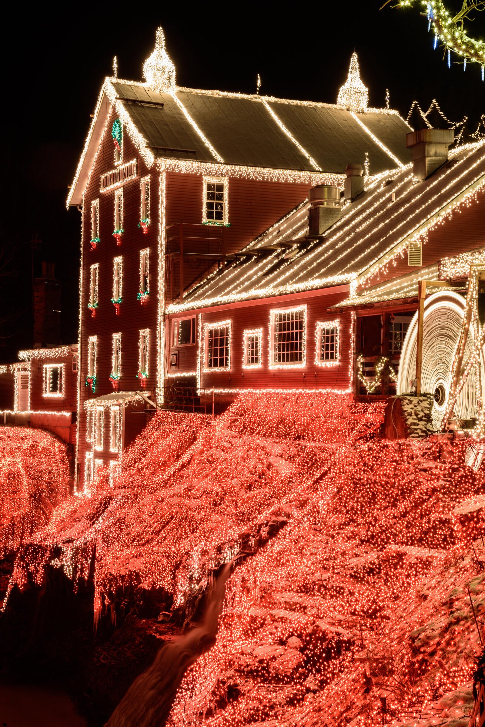 The historic Clifton mill, built in 1802 and still working, opened its Legendary Lights for the 2018 holiday season on Friday, Nov. 23. You can see Clifton Mill featured on ABC TV’s “The Great Christmas Light Fight” from 8 p.m. to 10 p.m. Monday, Dec. 3. TOM GILLIAM / CONTRIBUTING PHOTOGRAPHER