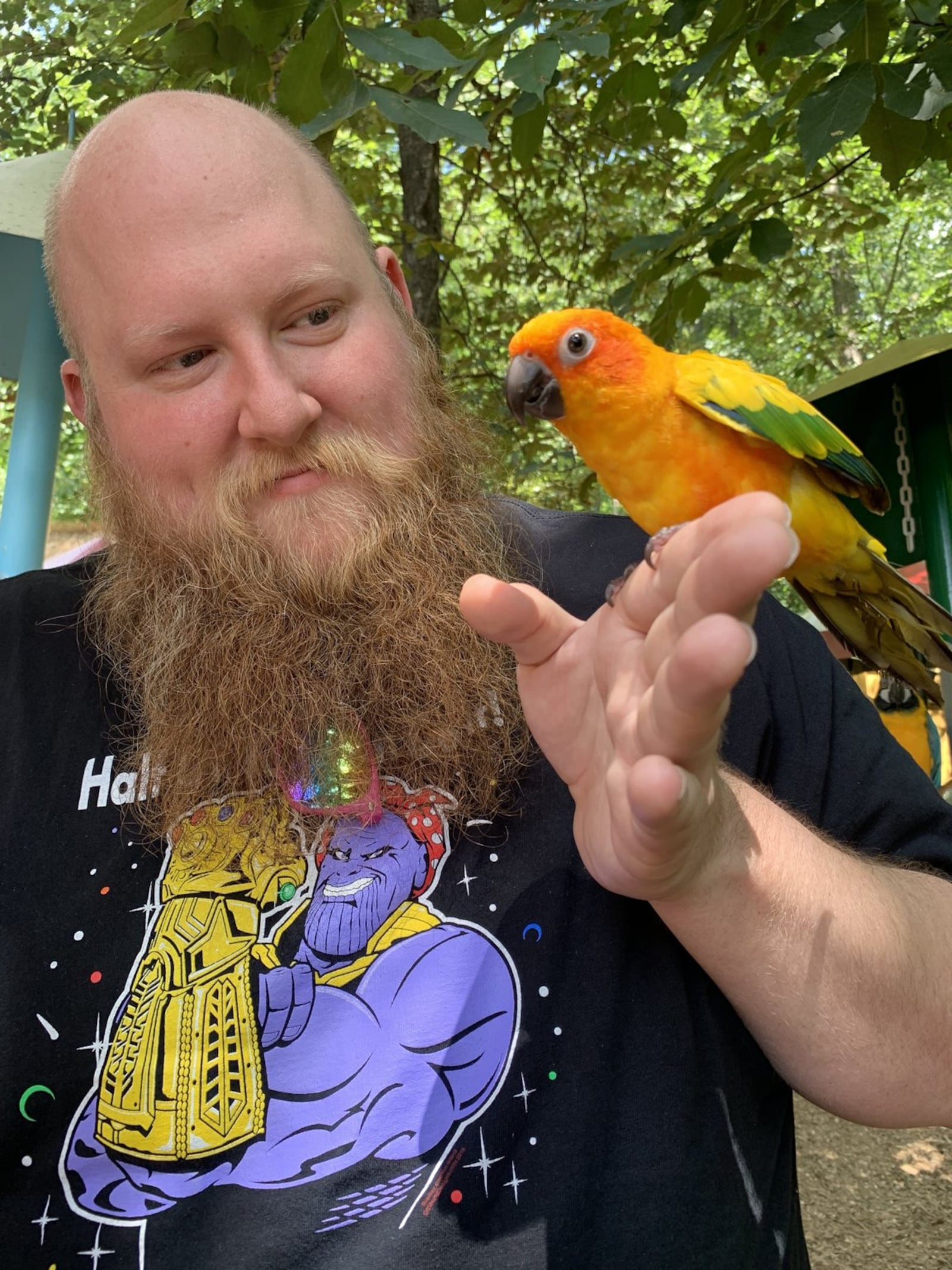 Jared Ream, pictured before his 190-pound weight loss, was motivated by his love for roller coasters and desire to ride Kings Island’s newest addition, Orion. CONTRIBUTED