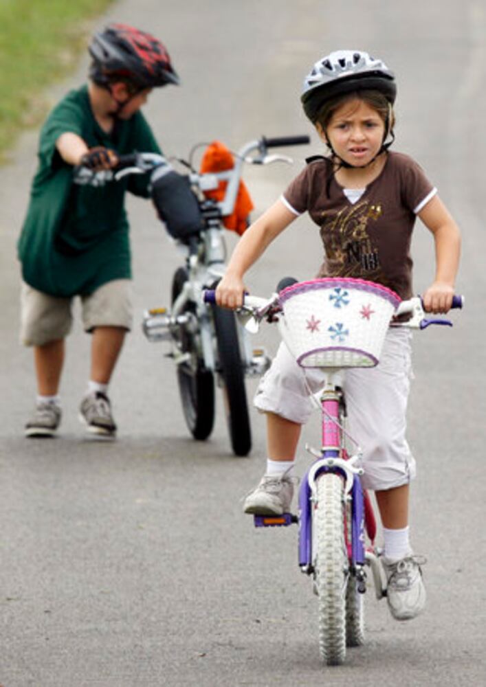 Kids learn about bike safety