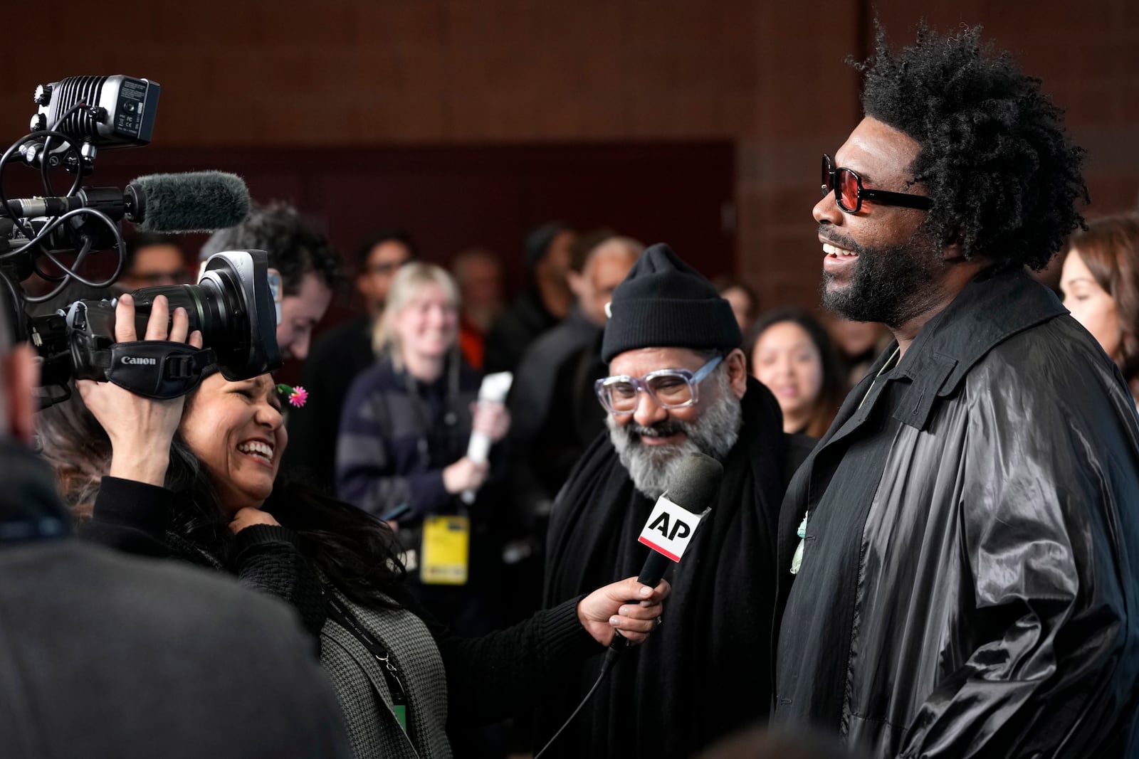 Ahmir "Questlove" Thompson attends the premiere of "Sly Lives!" during the Sundance Film Festival on Thursday, Jan. 23, 2025, at the Library Center Theatre in Park City, Utah. (Photo by Charles Sykes/Invision/AP)