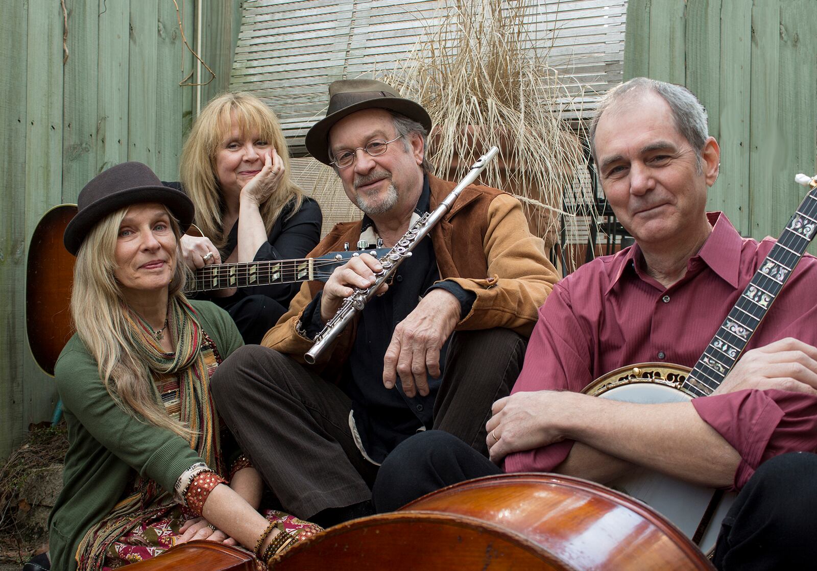 Two well-known local musical groups have formed a new ensemble and will play at DVAC on Friday, May 2 (left to right) Sharon Leahy, Sandy Bashaw, Michael Bashaw and Rick Good.