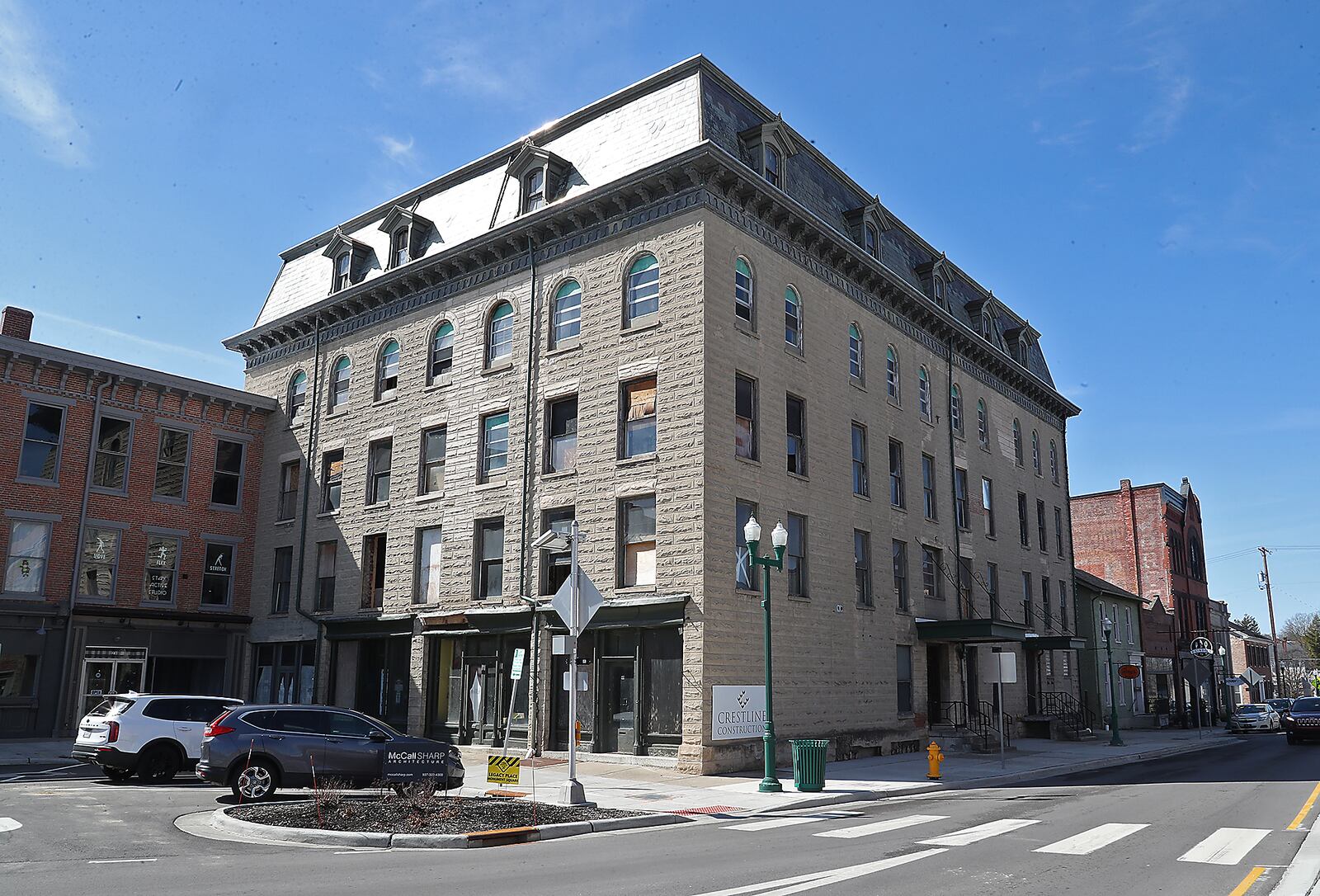 The Douglas Hotel in Urbana Friday. BILL LACKEY/STAFF