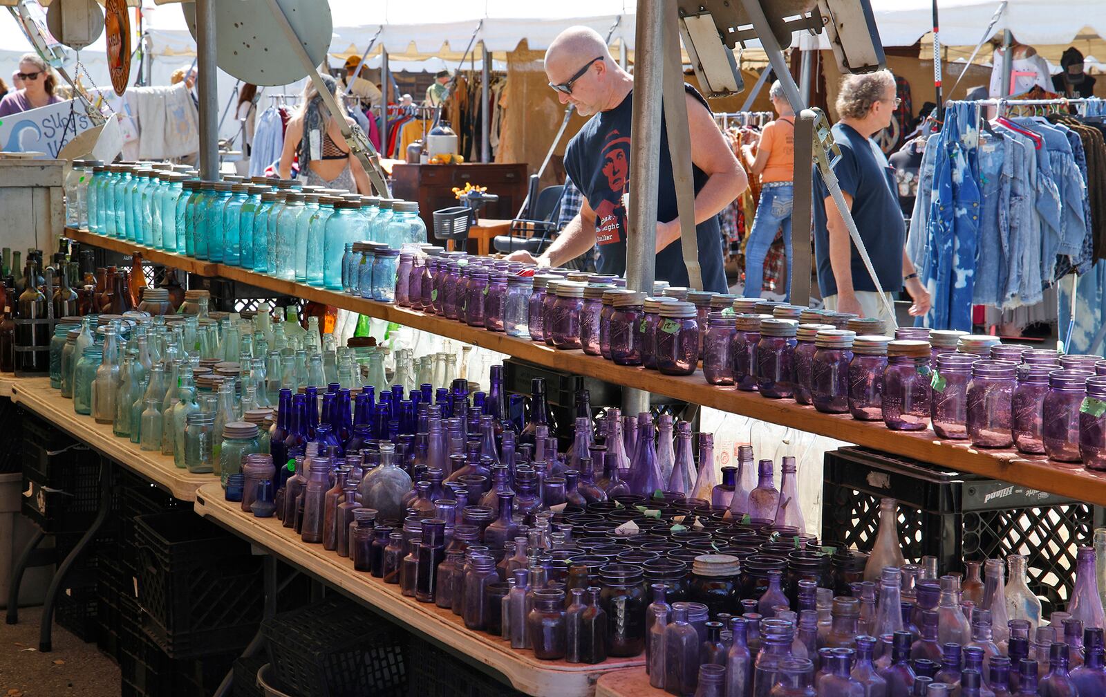 The Springfield Antique Show & Flea Market Extravaganza at the Clark County Fairgrounds Friday, Sept. 15, 2023. BILL LACKEY/STAFF