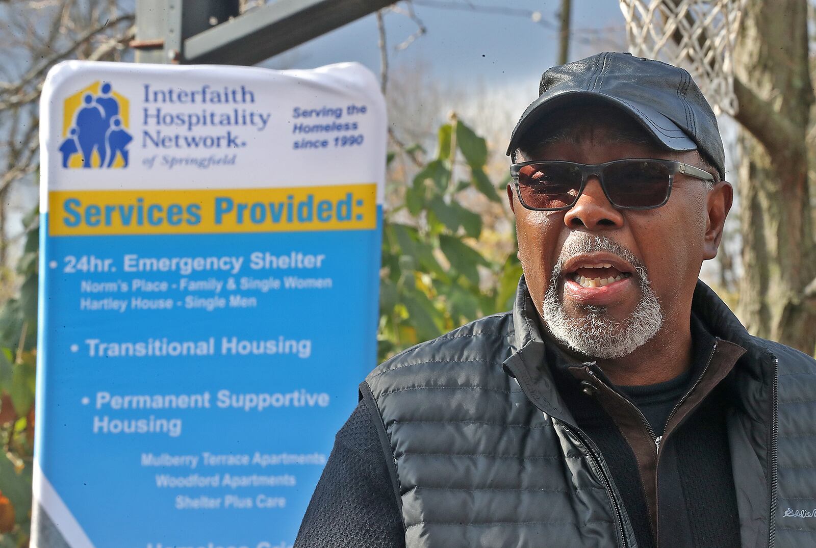 Eli Williams, from Urban Light Ministry, talks about the homeless situation in Springfield since COVID-19 struck. BILL LACKEY/STAFF