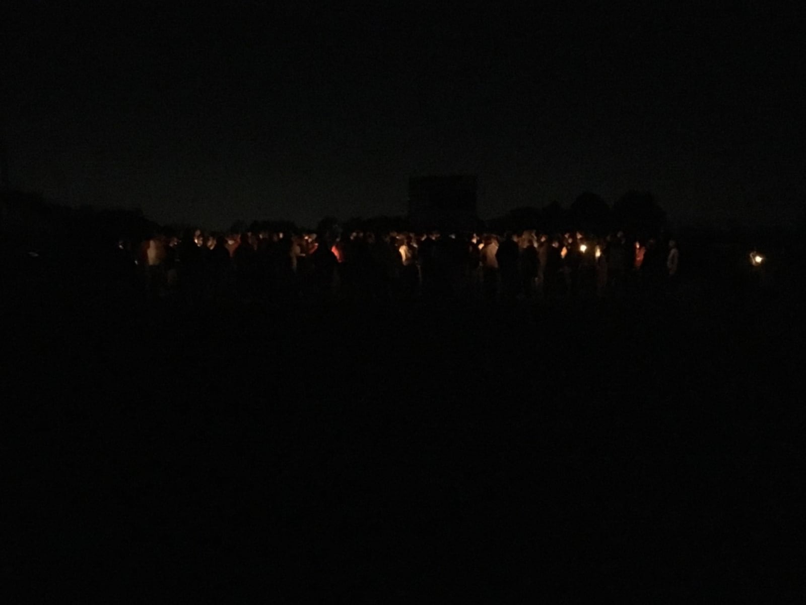 Classmates and teachers gather for a vigil for 16-year-old Kenny DePhillip at Greenon High School Monday night. DePhillip was killed in a crash Sunday afternoon in Clark County.