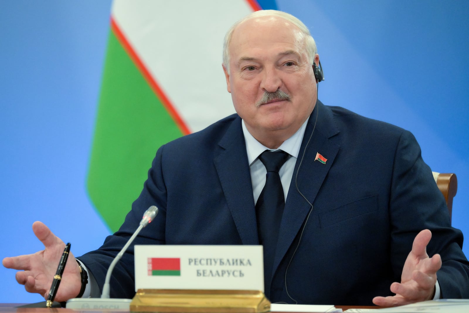 FILE - Belarusian President Alexander Lukashenko attends the Supreme Eurasian Economic Union meeting in Igora, Russia, Dec. 26, 2024. (Alexei Danichev, Sputnik, Kremlin Pool Photo via AP, File)