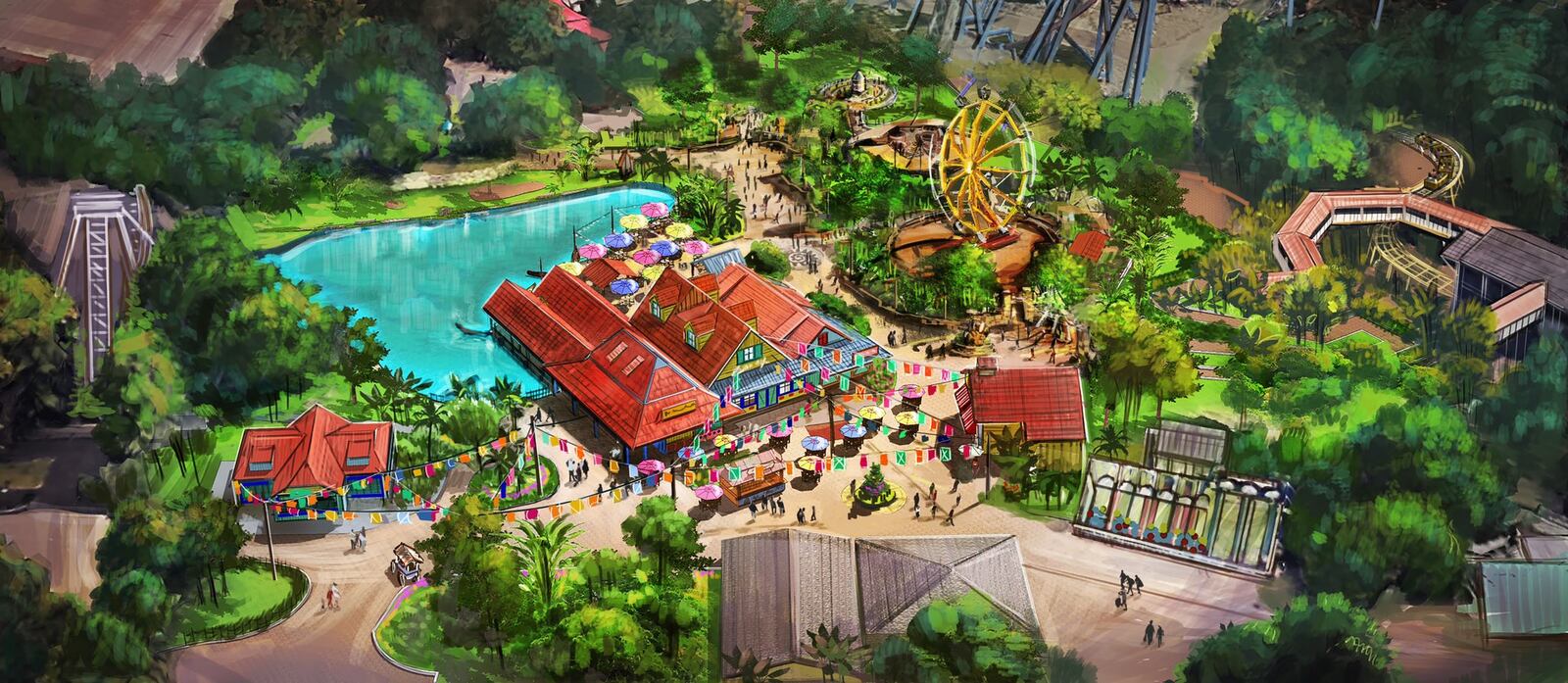 Adventure Port is a new area of Kings Island that will debut in 2023 and is located between Coney Mall and Action Zone. CONTRIBUTED/KINGS ISLAND