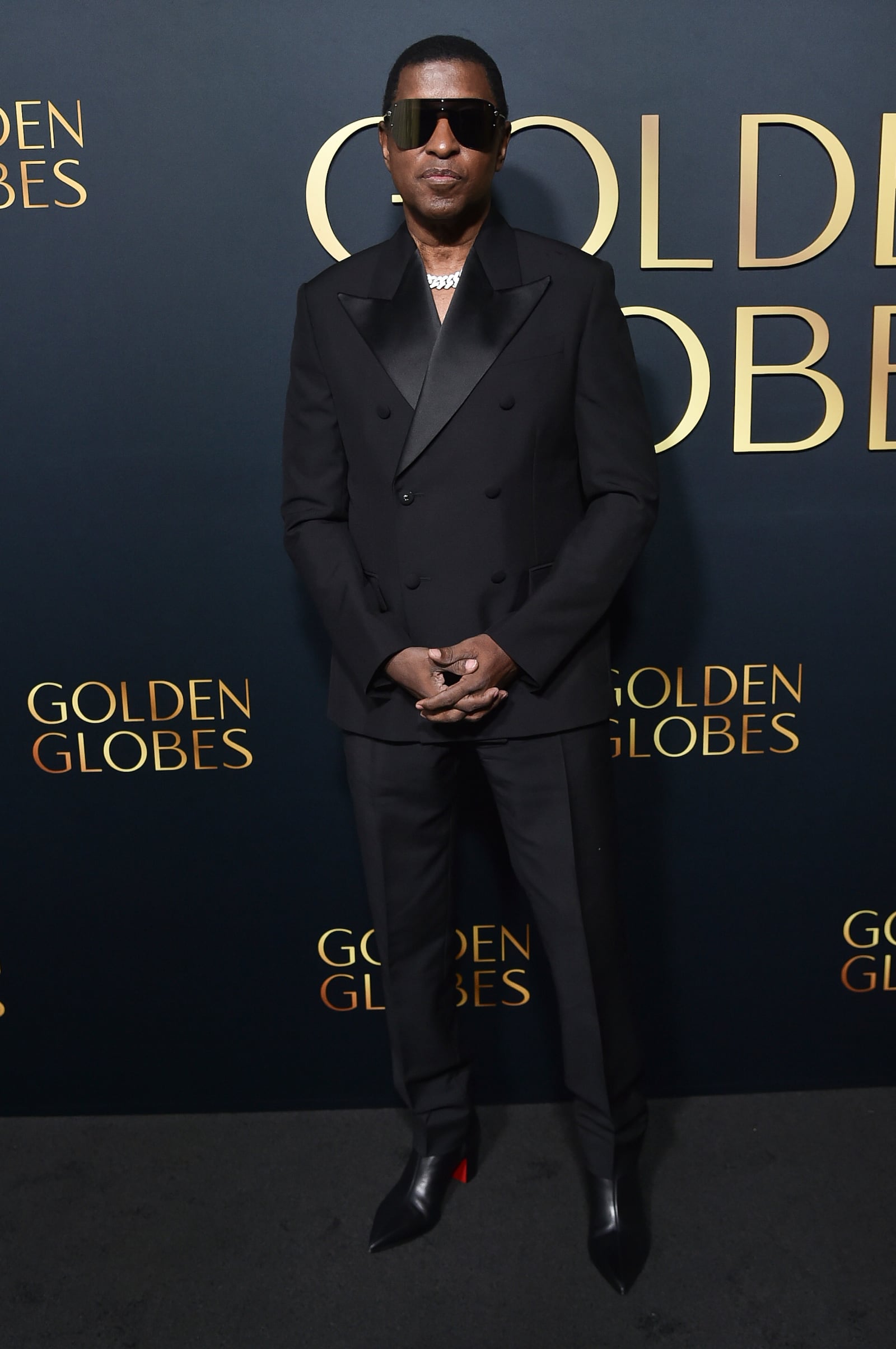 Babyface arrives at Golden Gala: An Evening of Excellence on Friday, Jan. 3, 2025, at the Beverly Hilton in Beverly Hills, Calif. (Photo by Richard Shotwell/Invision/AP)