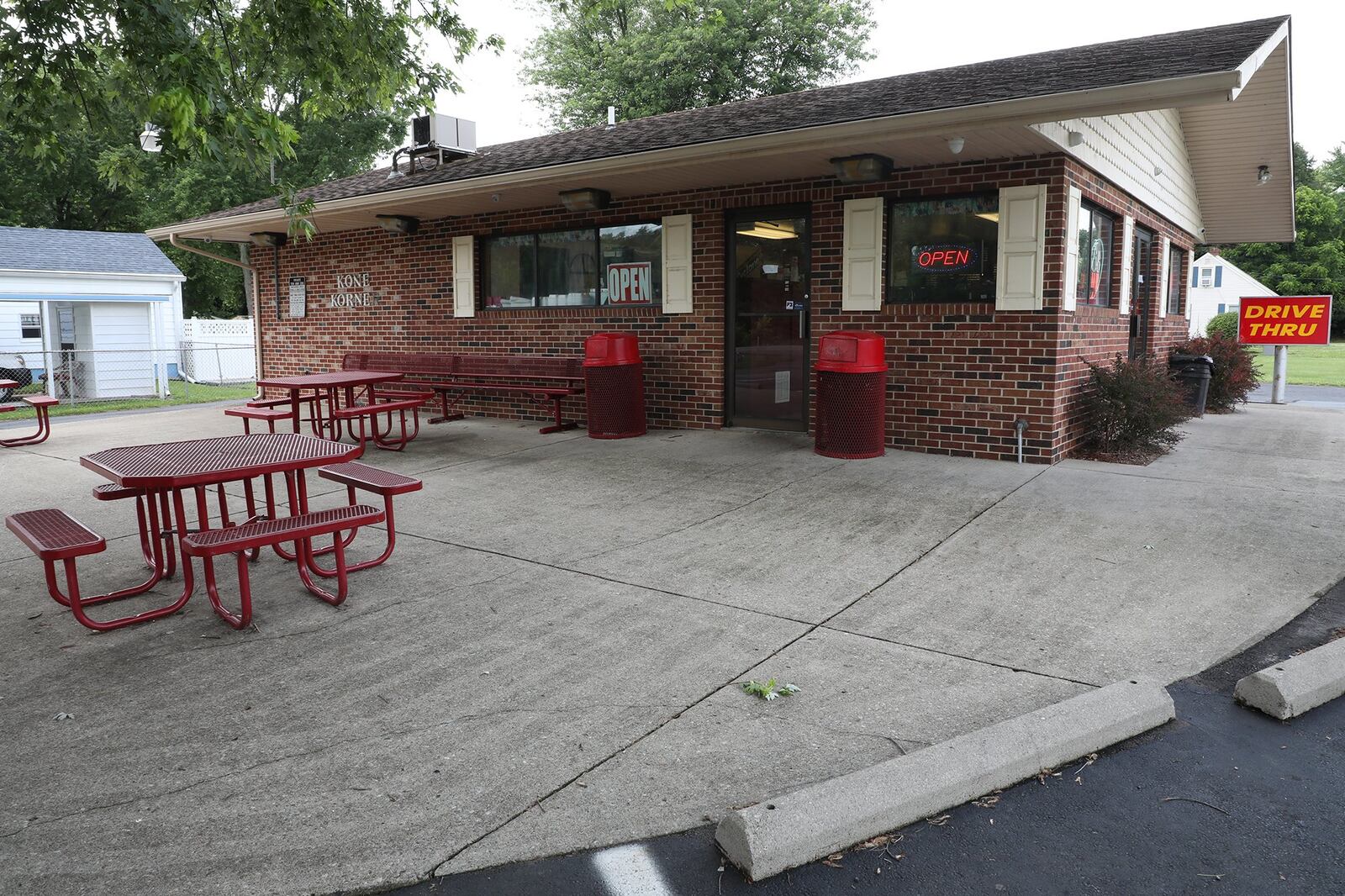 The exterior dinning area at Kone Korner. BILL LACKEY/STAFF