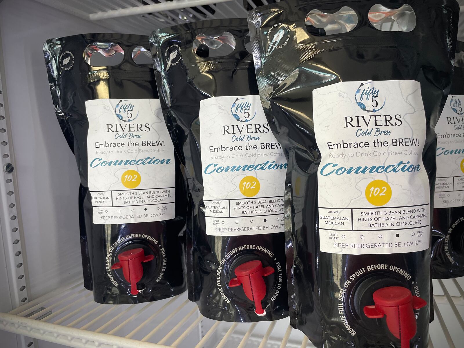 Fifty5 Rivers Cold Brew is located at 644 N. Broad St. in Fairborn. NATALIE JONES/STAFF