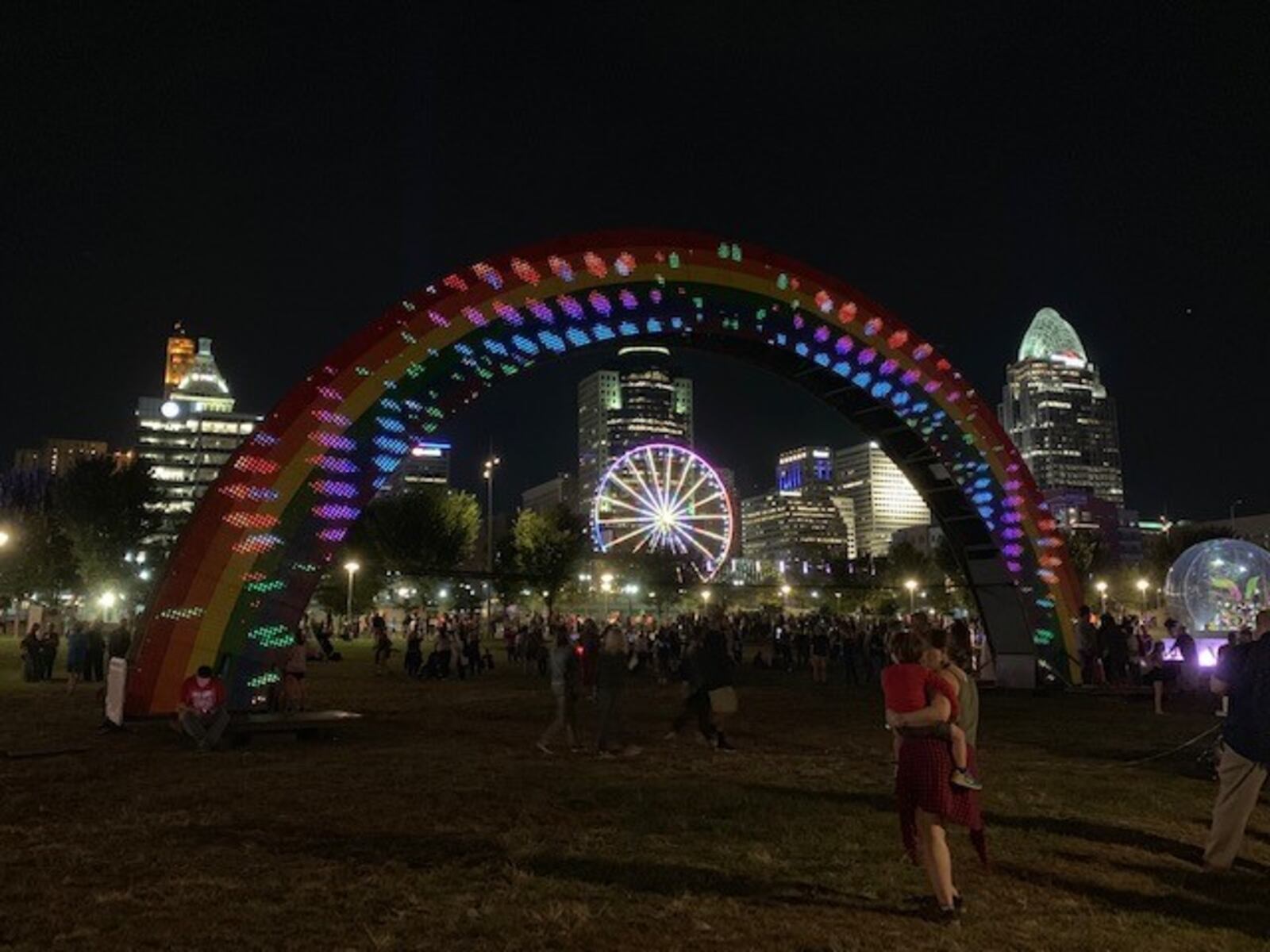 BLINK Cincinnati 2019, a four day light, art and music festival in downtown Cincinnati and across the river in Covington, kicked off Thursday, Oct. 10 with a parade and events and continues through Sunday, Oct. 13. ALEXIS LARSEN/CONTRIBUTED