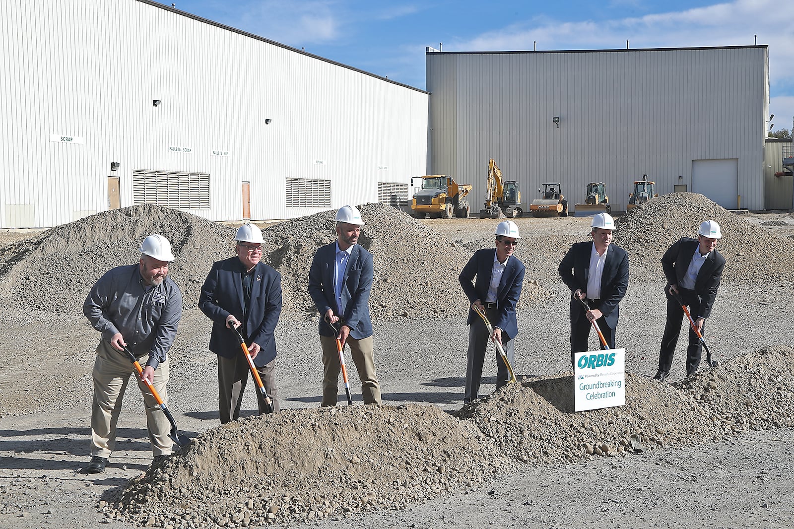 The ORBIS Corporation in Urbana held a groundbreaking ceremony Tuesday, Oct. 4, 2022 for a new $42 million expansion. ORBIS, a North American leader in reusable packaging, will be hiring more than 40 people for the new expansion. BILL LACKEY/STAFF