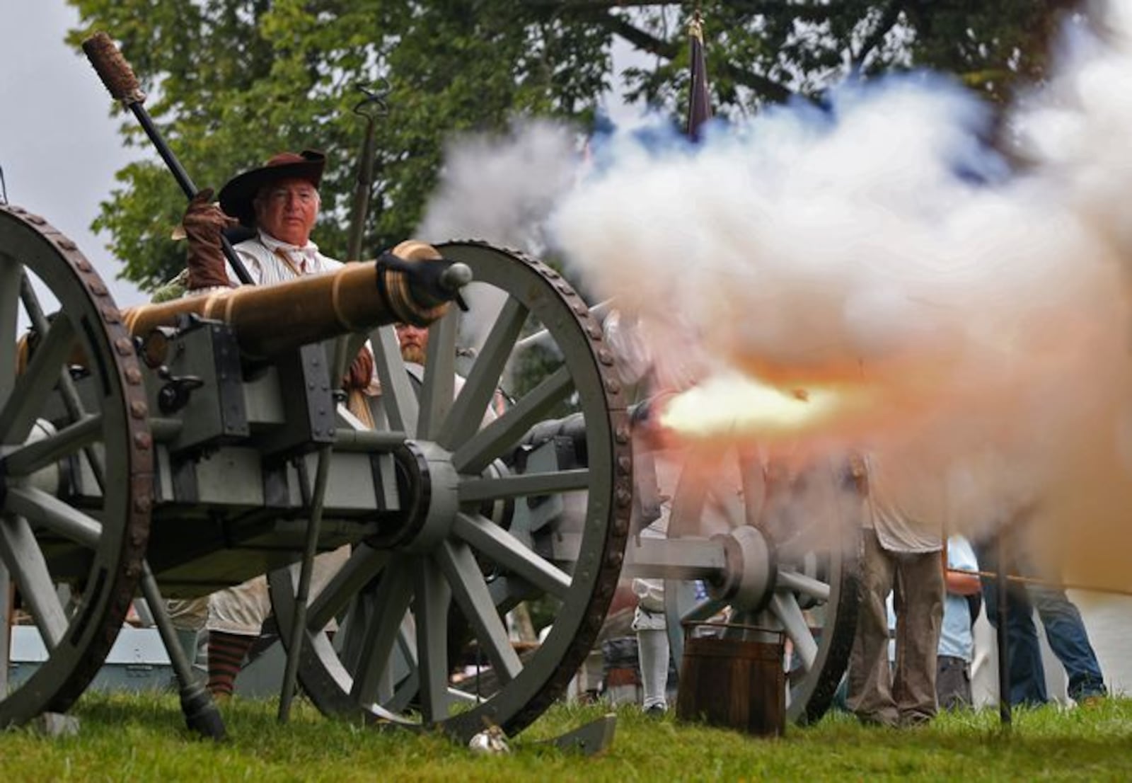 Cannons at the Fair at New Boston.  (BILL LACKEY)