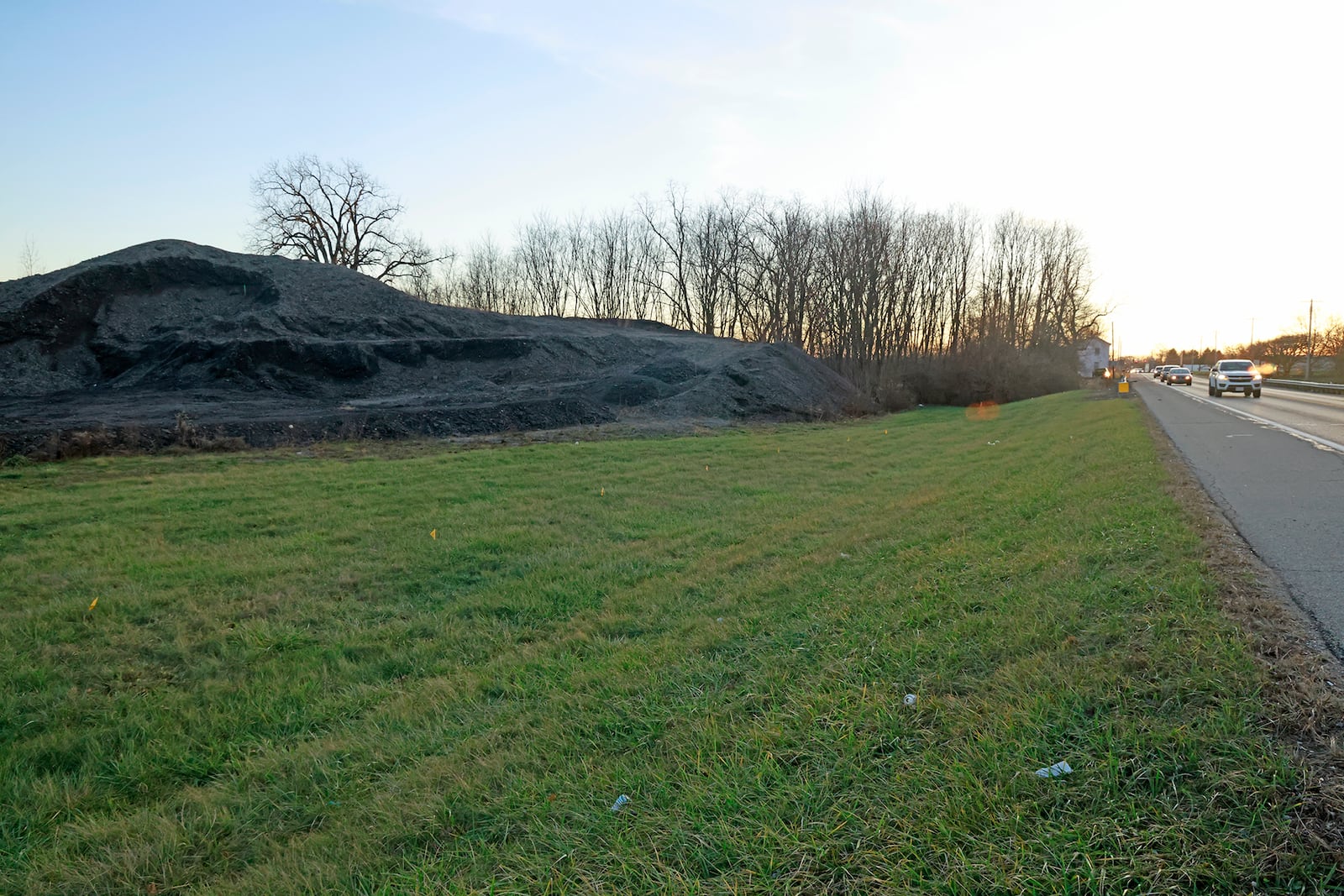 The site of a proposed waste transfer facility along Ohio Route 235 Tuesday, Dec. 17, 2024. BILL LACKEY/STAFF