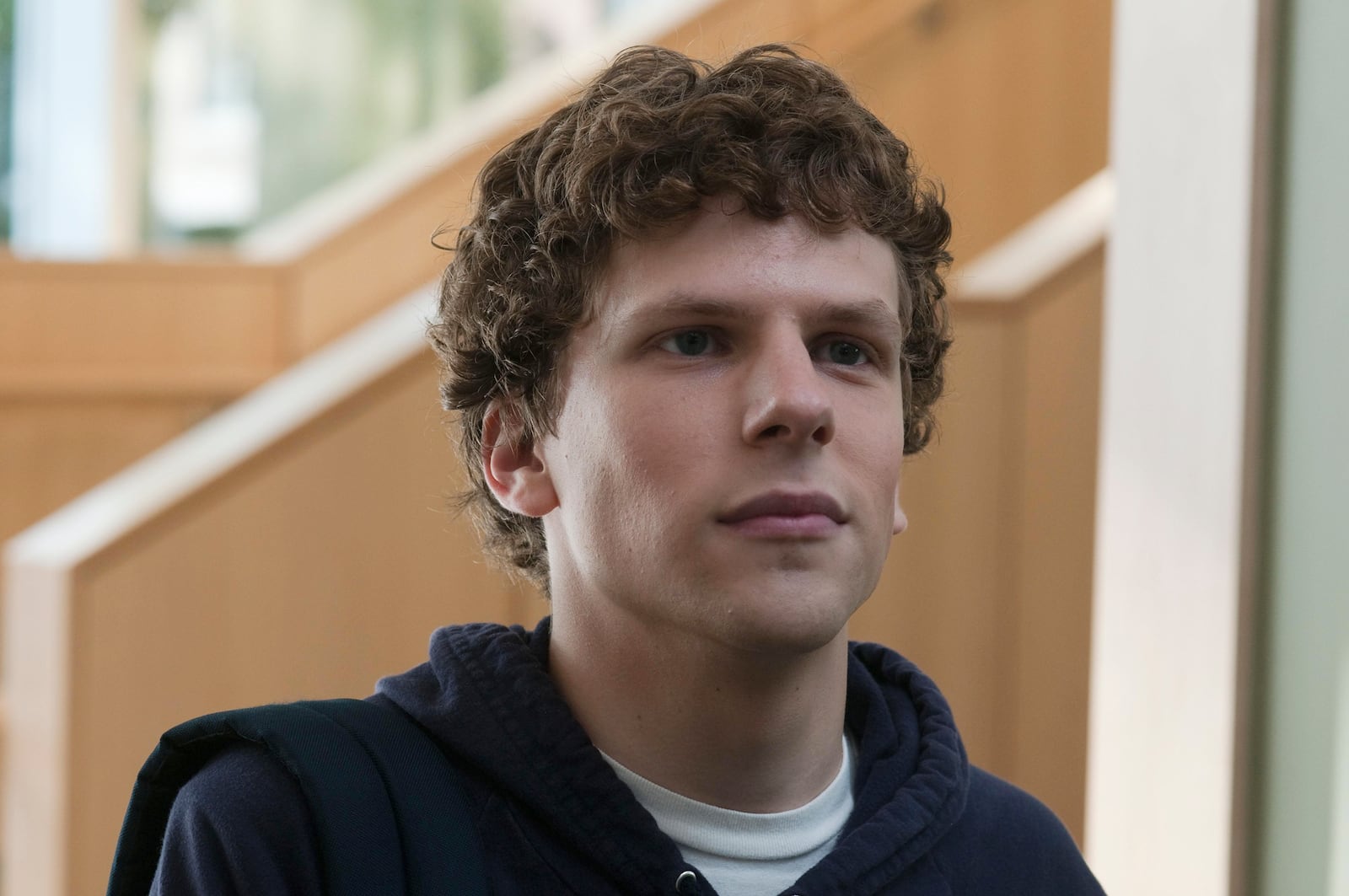 This image released by the Library of Congress shows Jesse Eisenberg in a scene from the 2010 film "The Social Network." (Sony Pictures Entertainment/Library of Congress via AP)