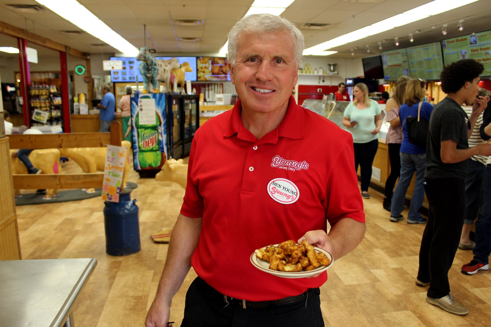 Ben Young, the co-owner of Young’s Jersey Dairy in Clark County. The business will begin its 149th anniversary celebrations on Jan. 12. AMELIA ROBINSON/STAFF