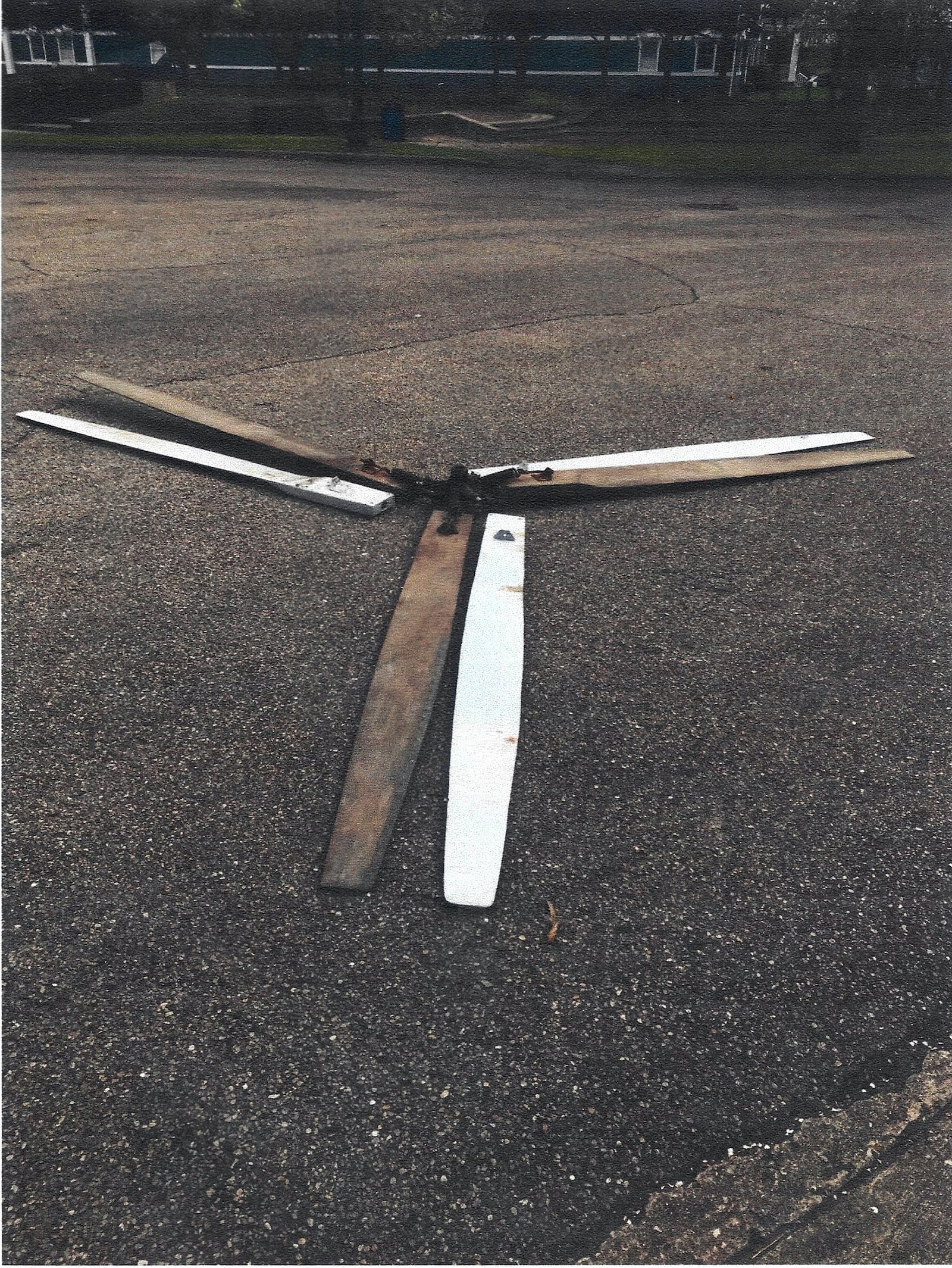 Propellers from the original windmill that Charles F. Kettering designed for his laboratory. Johnson purchased the windmill parts from a collector and is working to get it back to working order.