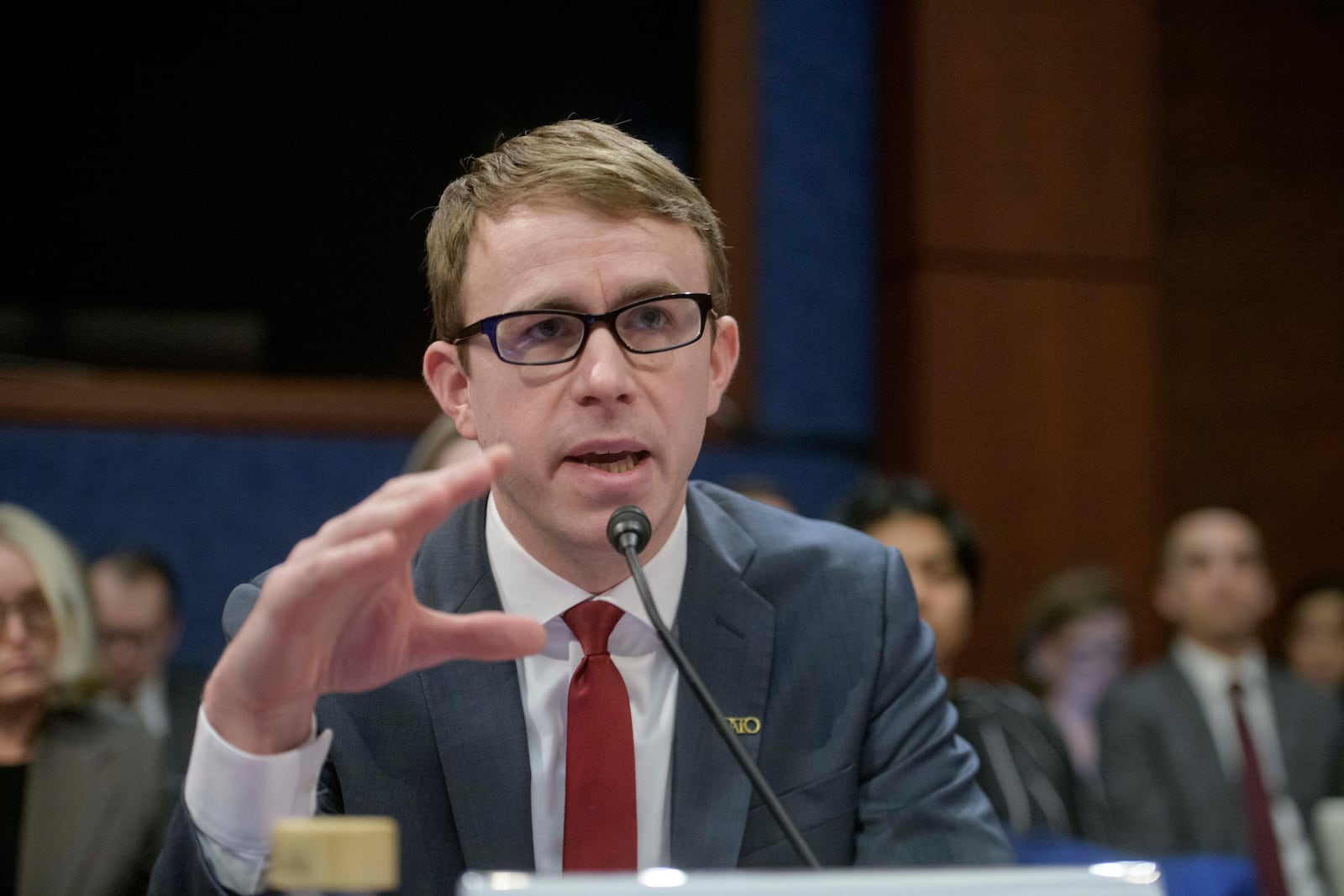 David J. Bier, Director of Immigration Studies, The Cato Institute, responds to questions during a House Committee on Oversight and Government Reform hearing with Sanctuary City Mayors on Capitol Hill, Wednesday, March 5, 2025, in Washington. (AP Photo/Rod Lamkey, Jr.)