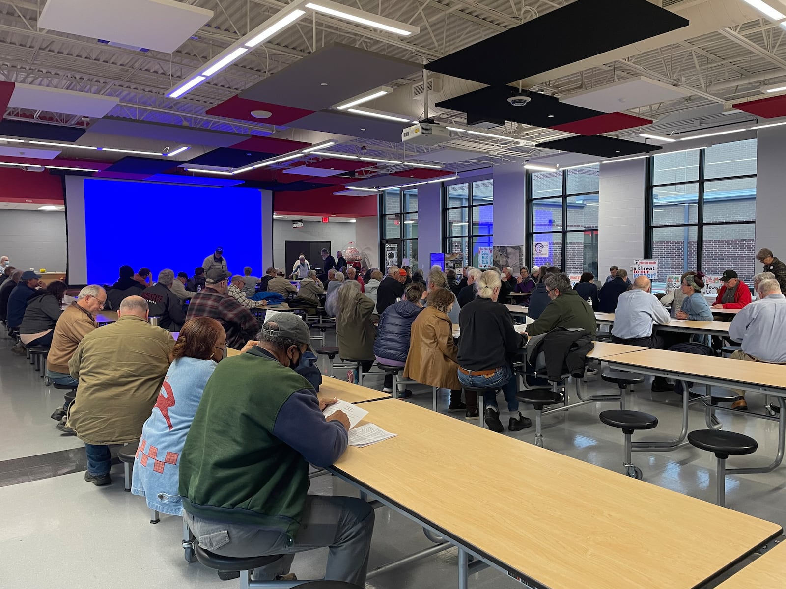 Citizens Against Mining (CAM) held their annual meeting on Wednesday evening at Greenon Elementary School's cafeteria.