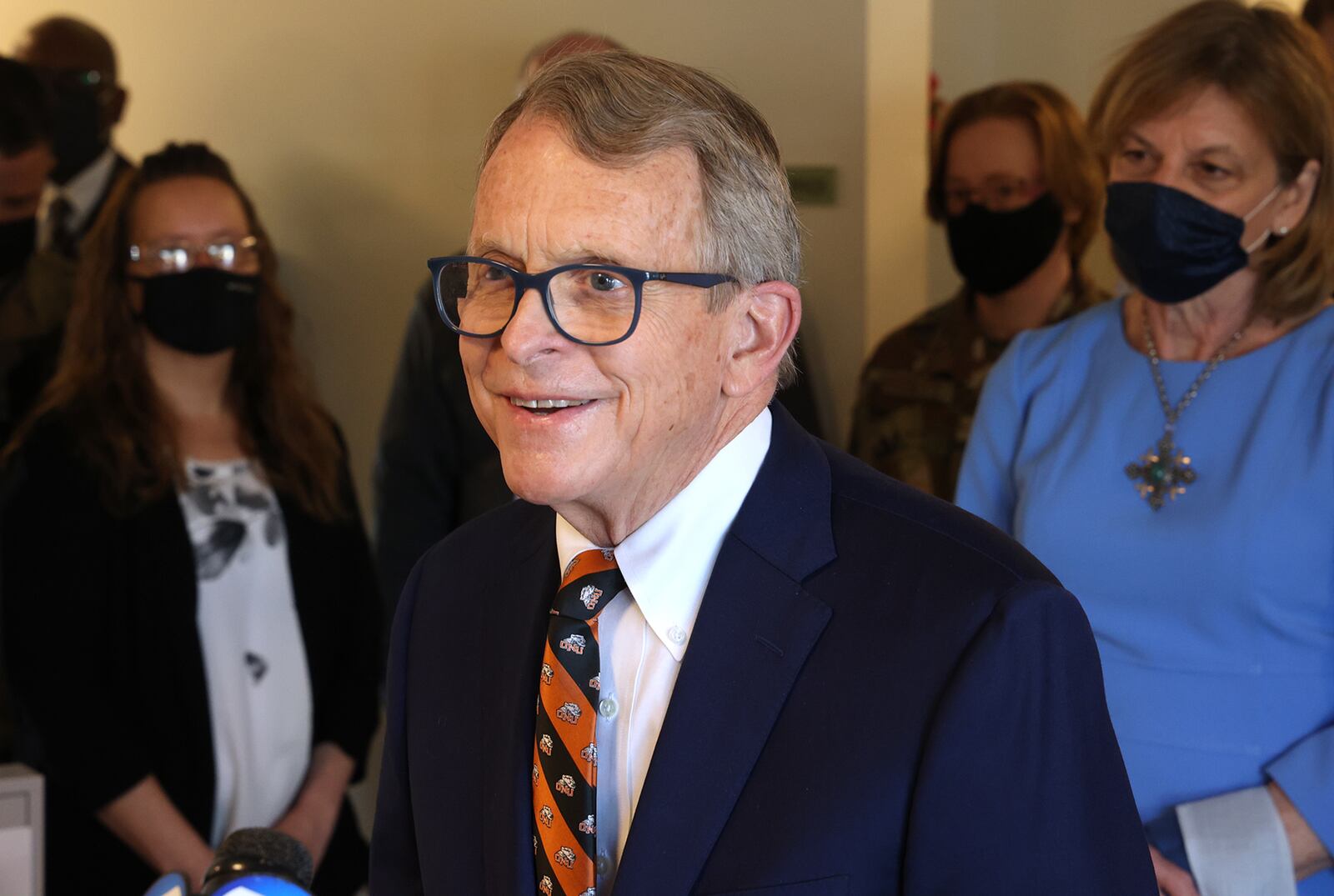 Governor Mike DeWine. BILL LACKEY/STAFF