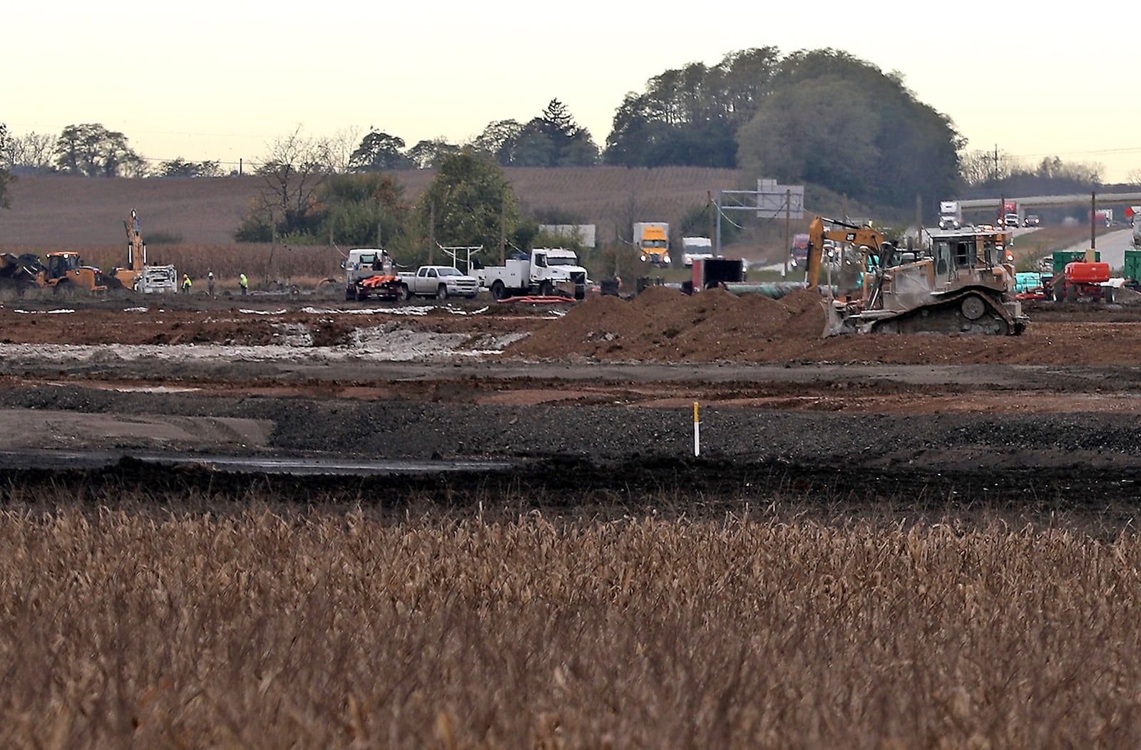 Work continues on the site prep for the new Gabe's Distribution Center. BILL LACKEY/STAFF